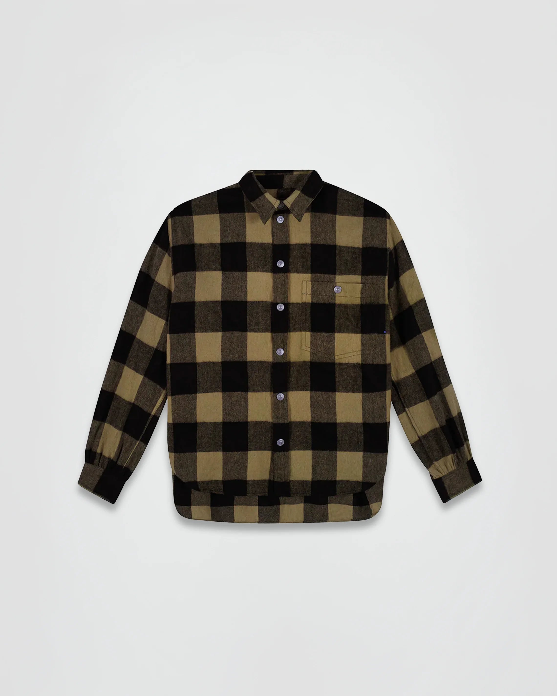 THE BUFFALO CHECK OVERSHIRT IN KHAKI – Ouest Paris