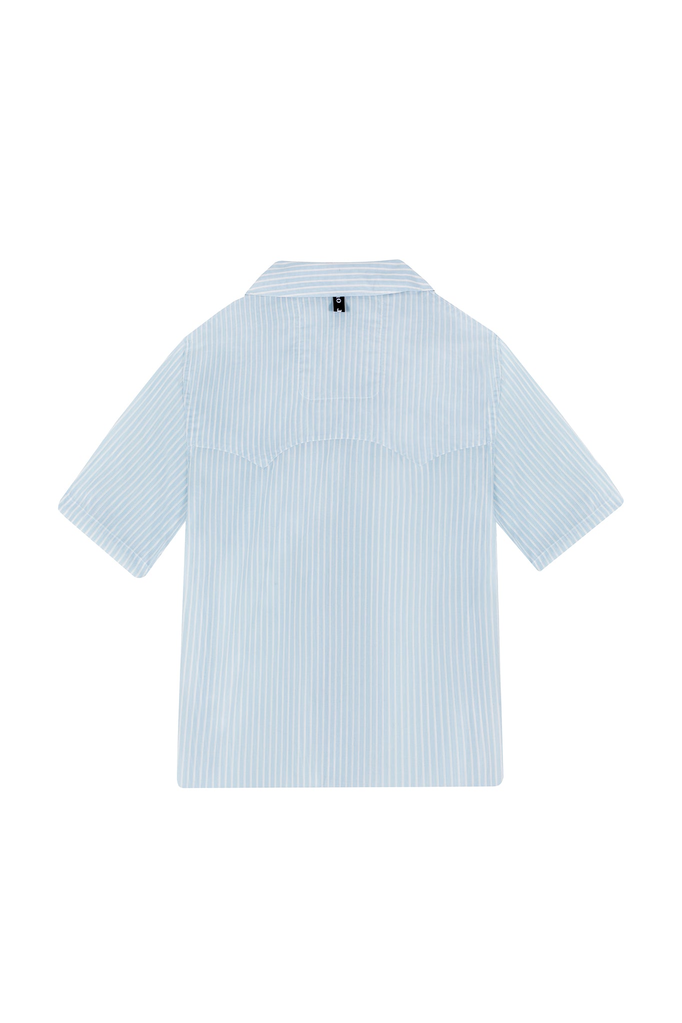 THE SHORT SLEEVE WESTERN SHIRT IN STRIPED VOILE