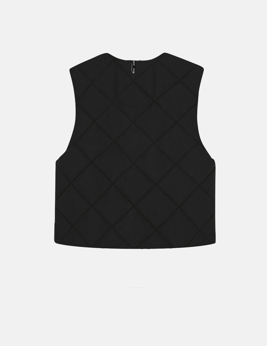 THE PADDED VEST IN BLACK NYLON