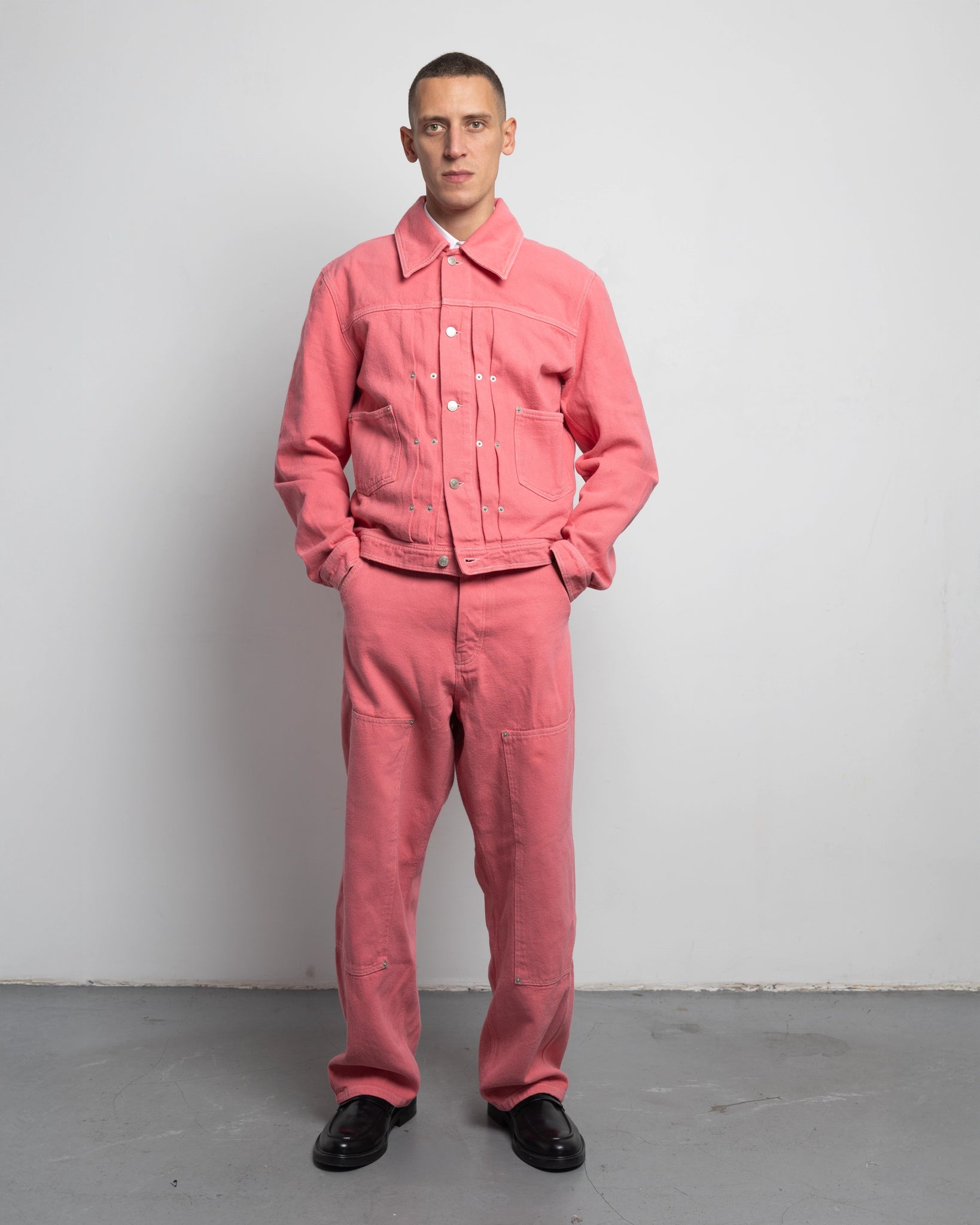 THE WORK CHAPS IN PINK DENIM