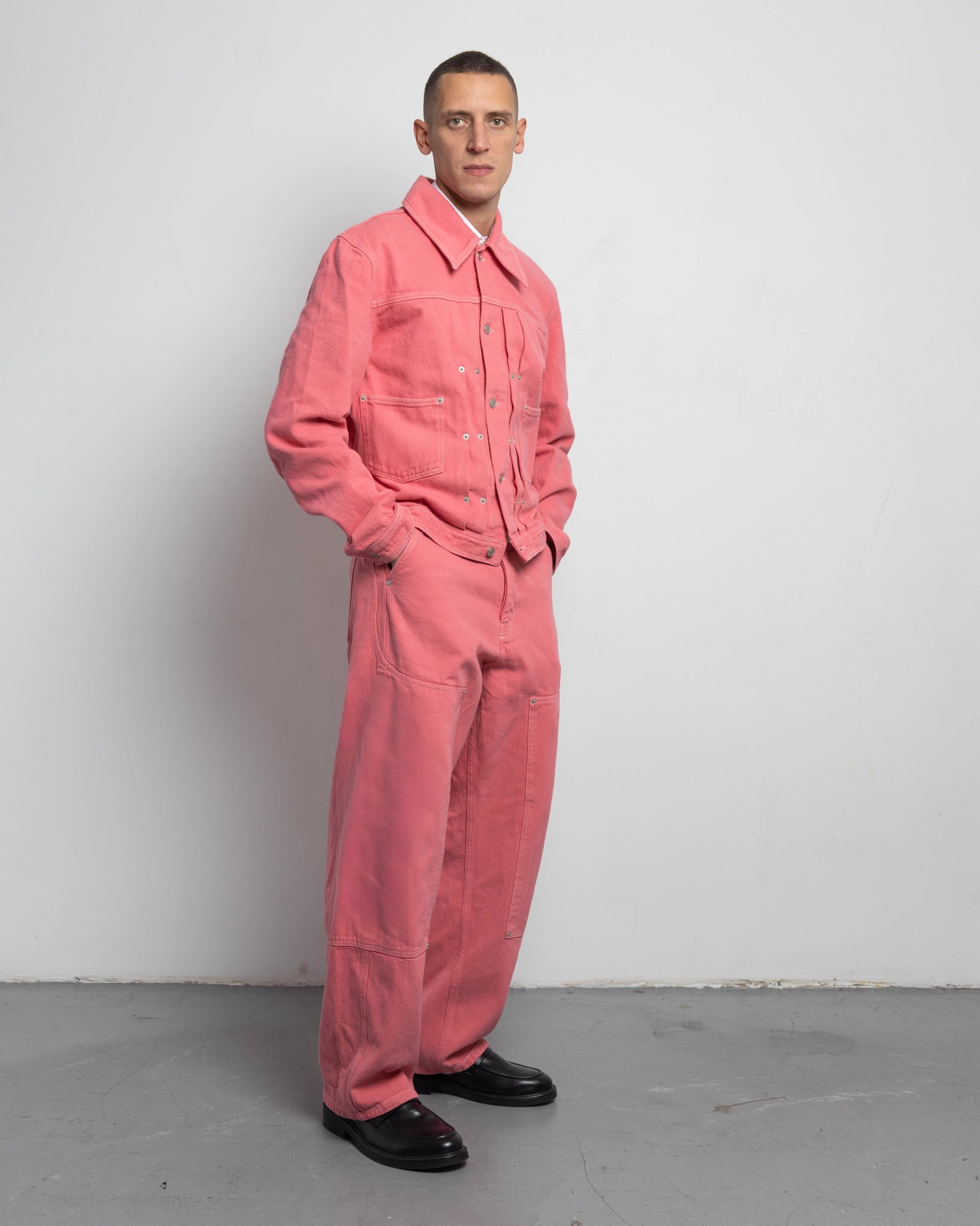 THE WORK CHAPS IN PINK DENIM