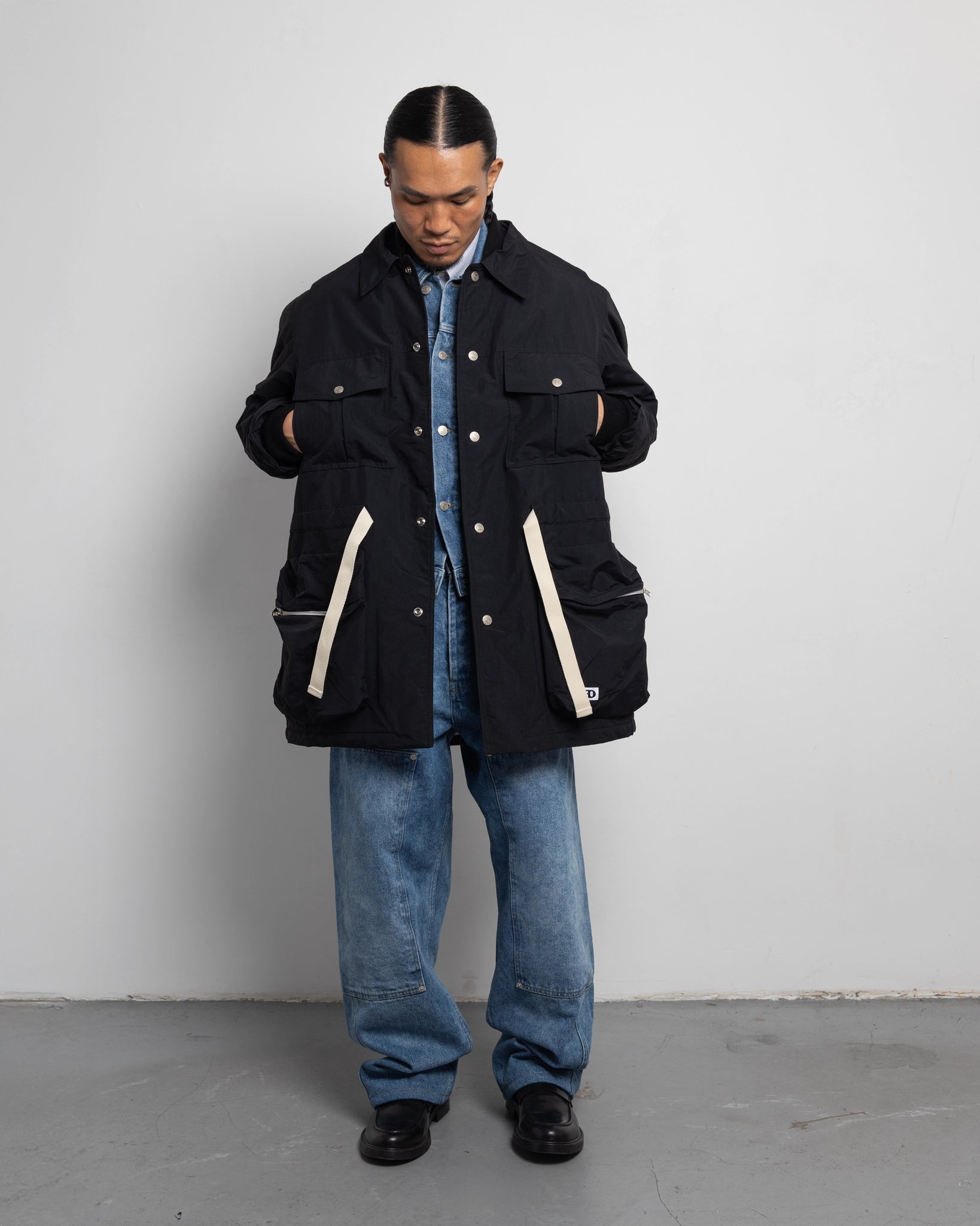 THE ASTRO PARKA IN BLACK NYLON