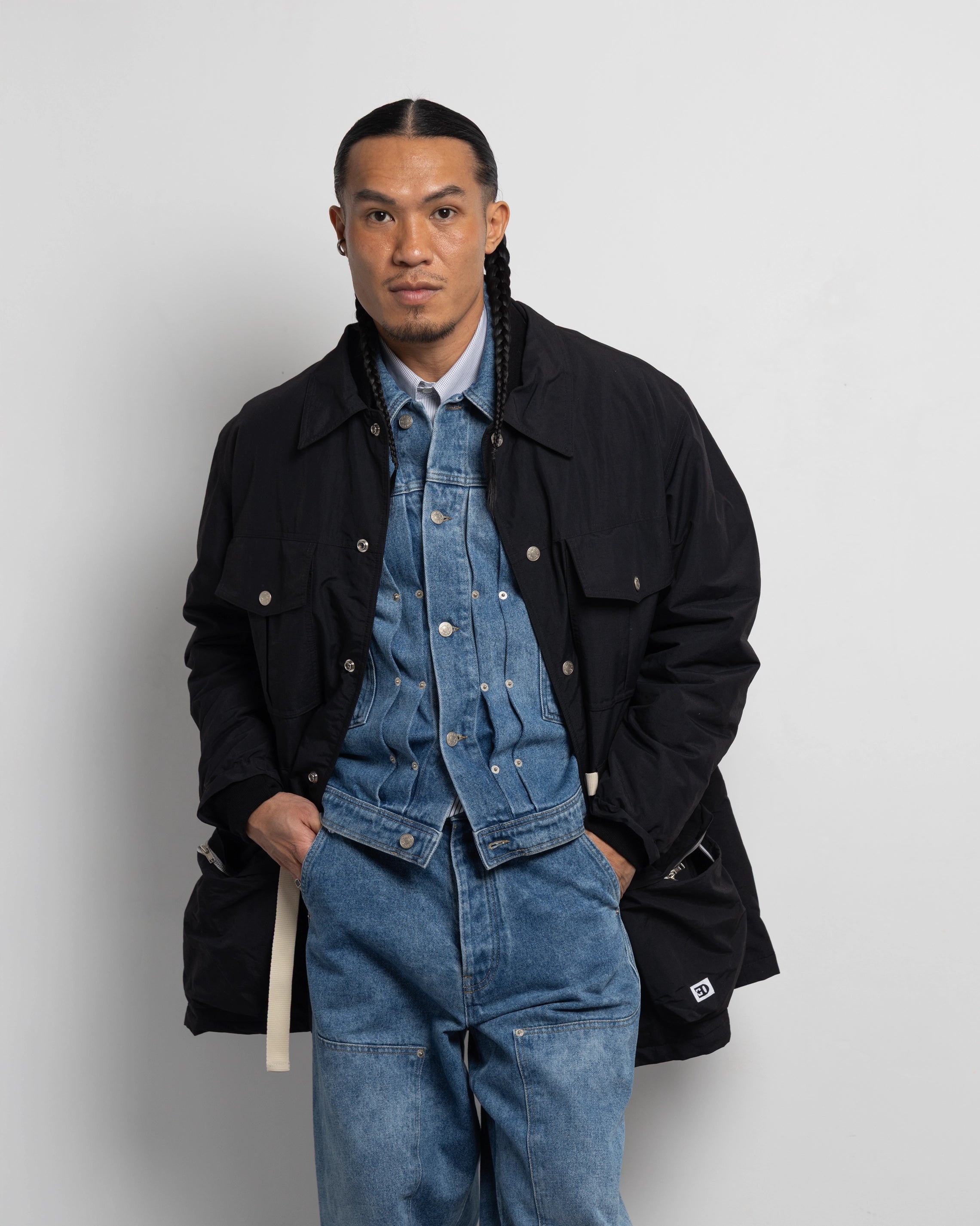 THE ASTRO PARKA IN BLACK NYLON