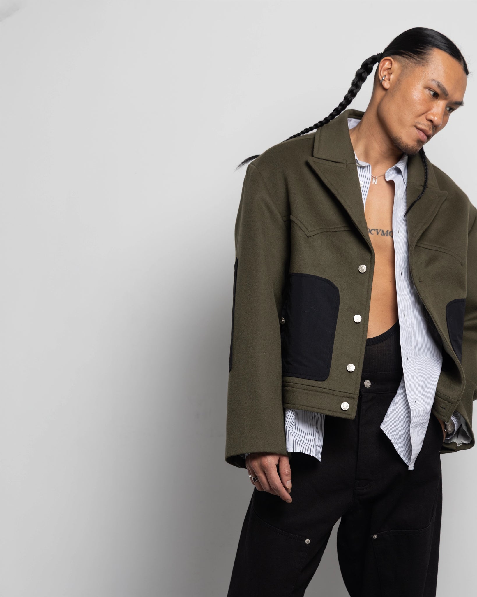 THE WESTERN JACKET IN WOOL/CASHMERE