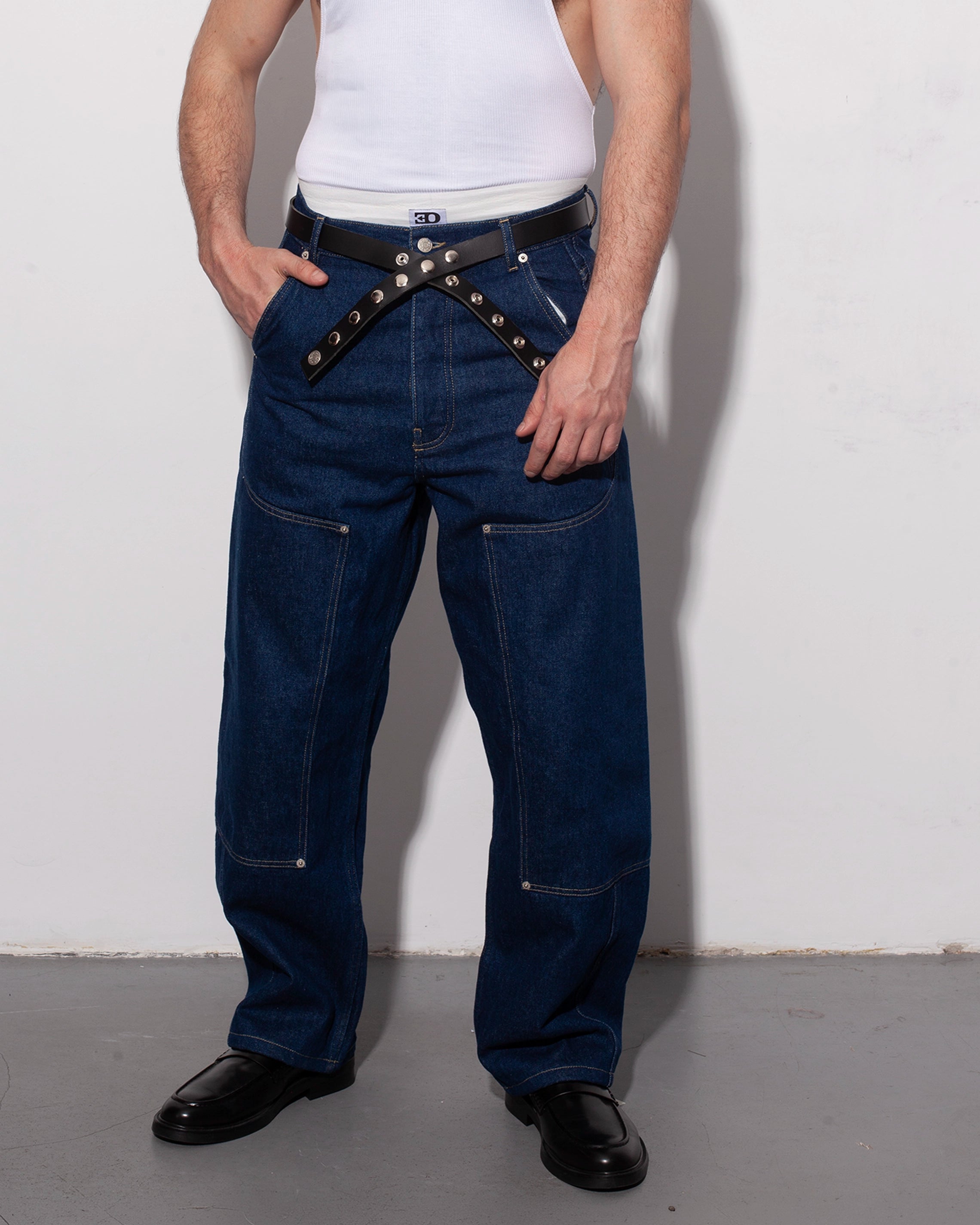 THE WORK CHAPS IN INDIGO RECYCLED DENIM