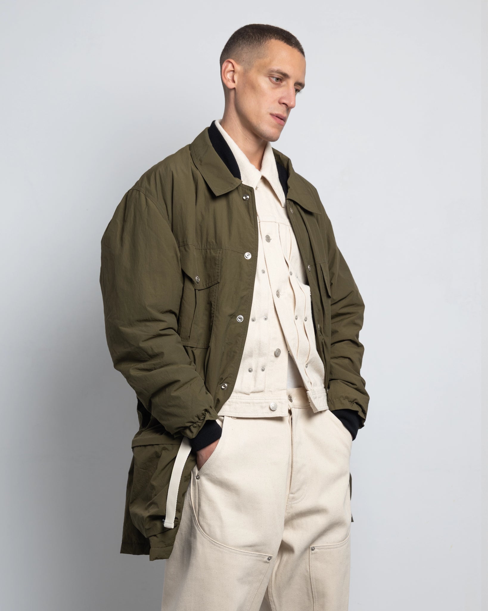 THE ASTRO PARKA IN KHAKI NYLON