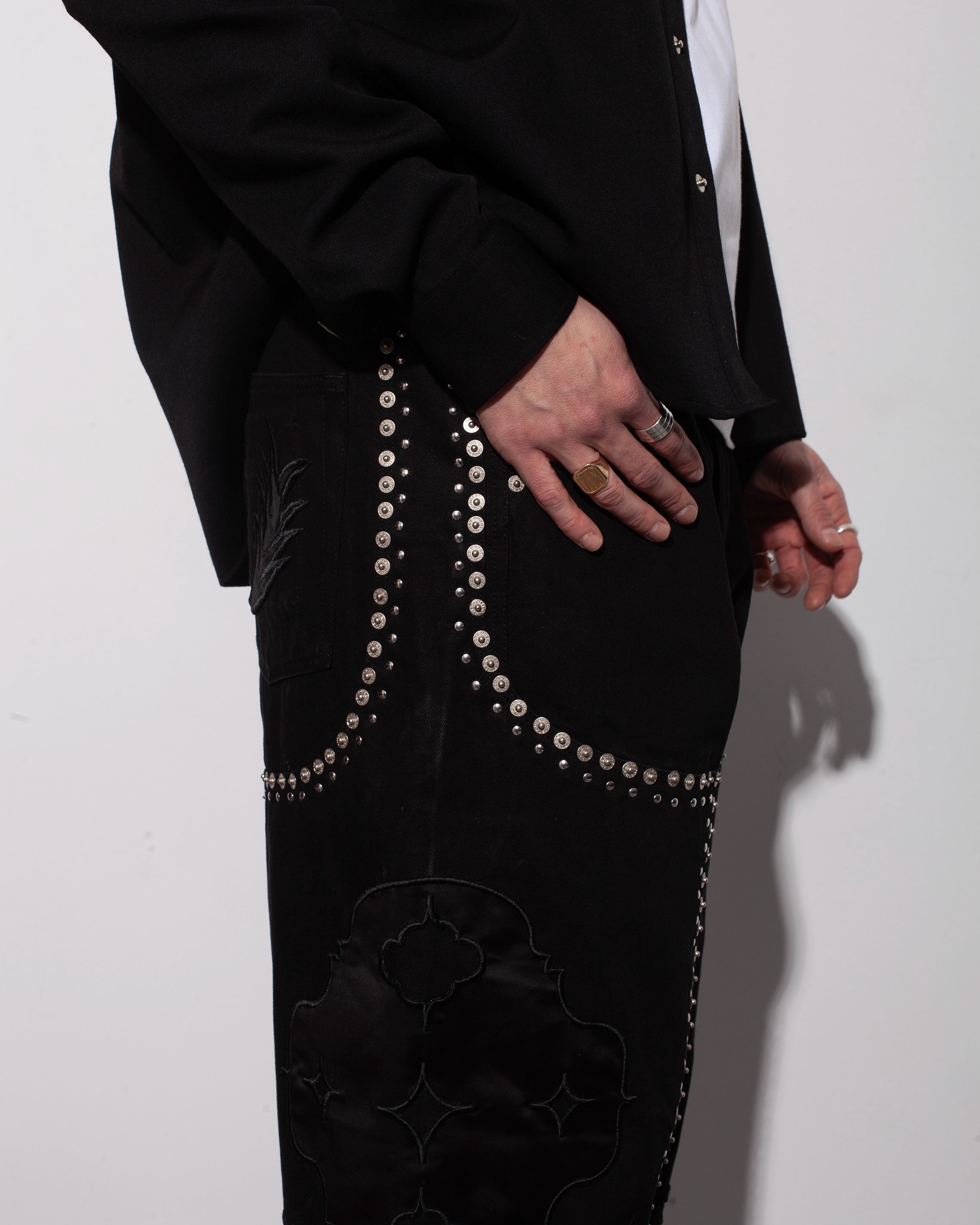 THE CUSTOM STUDDED WORK CHAPS