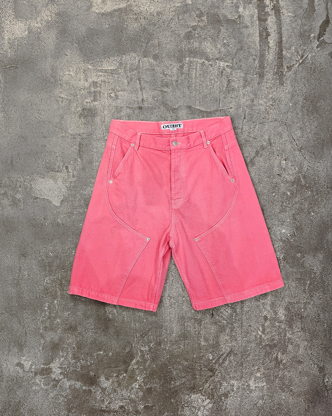 THE SHORT WORK CHAPS IN PINK DENIM