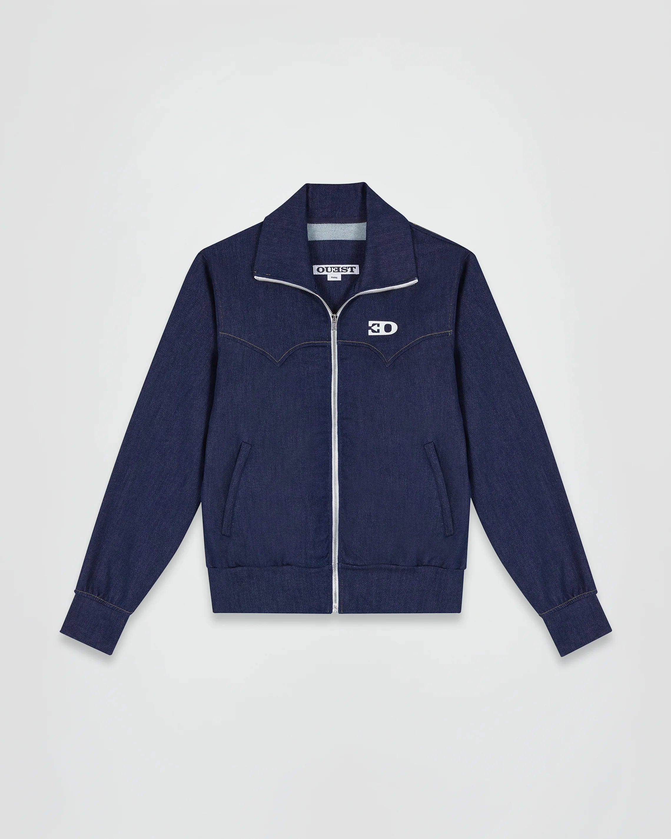 THE 70S DENIM TRACK TOP IN INDIGO