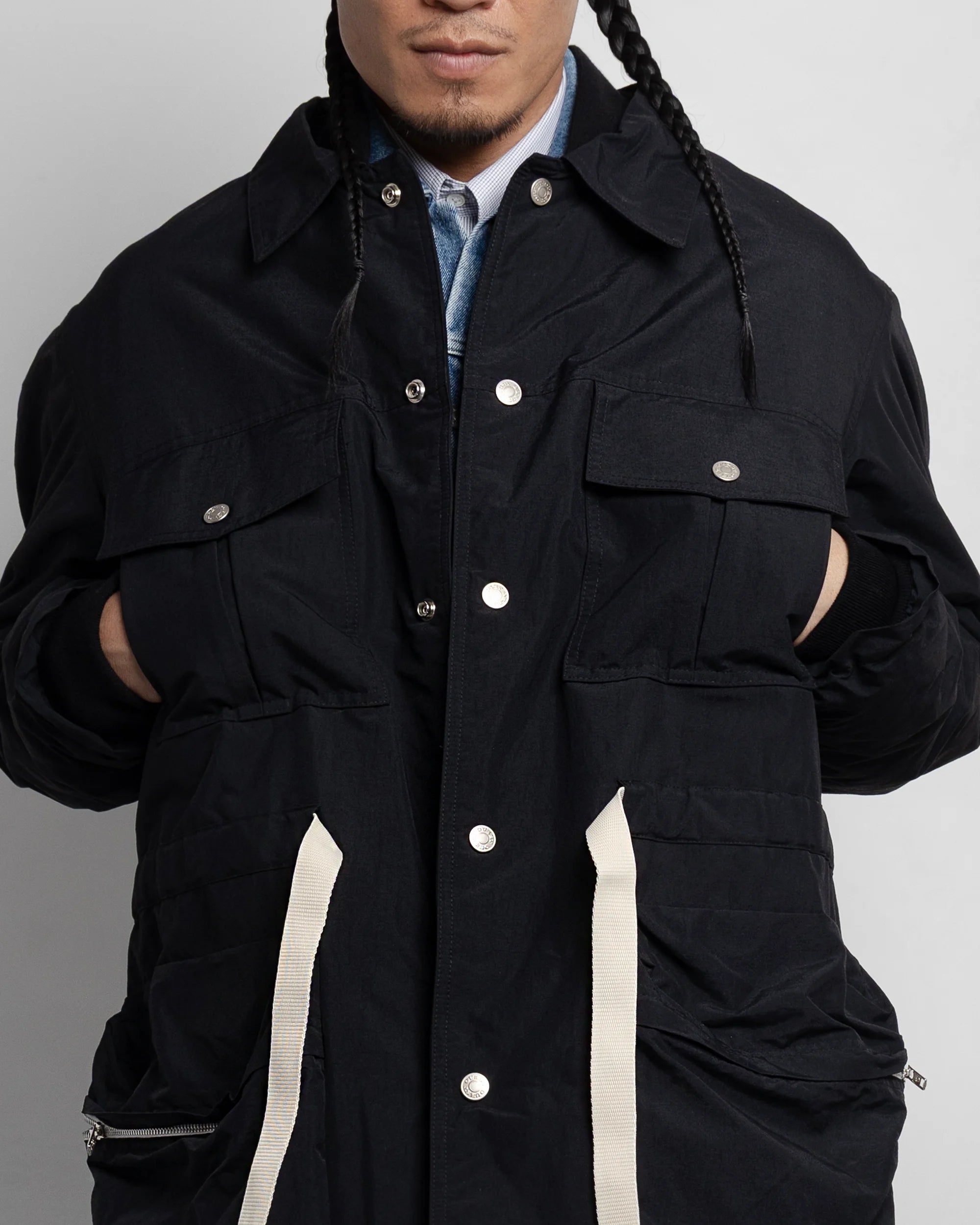 THE ASTRO PARKA IN BLACK NYLON
