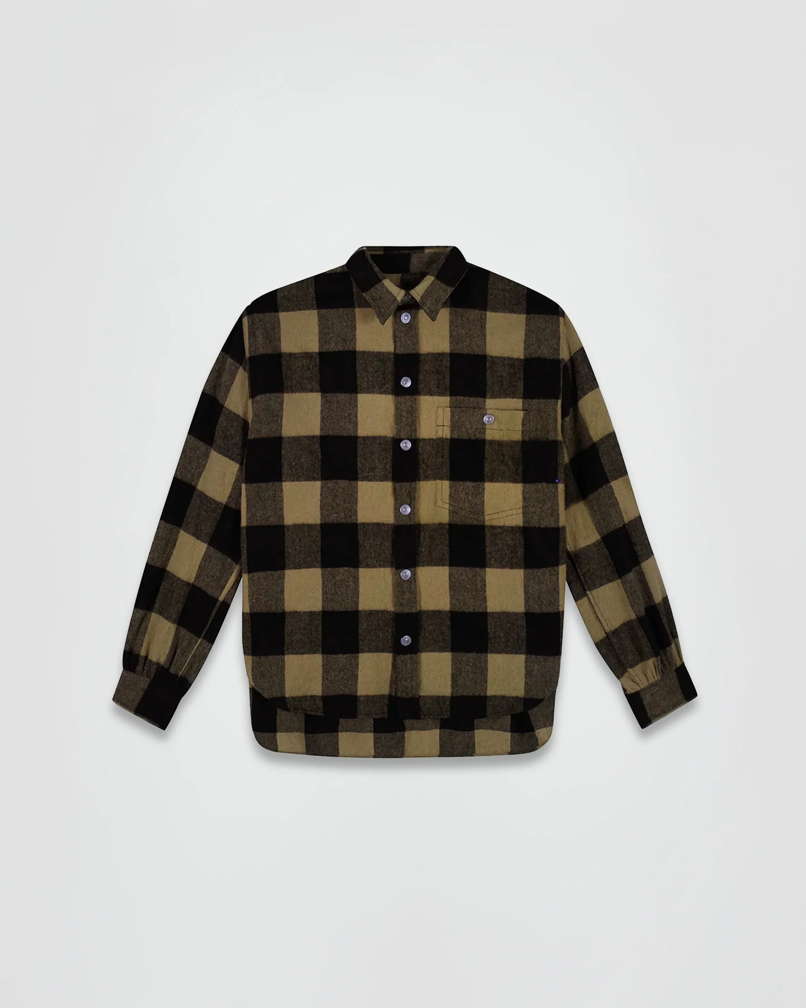THE BUFFALO CHECK OVERSHIRT IN KHAKI