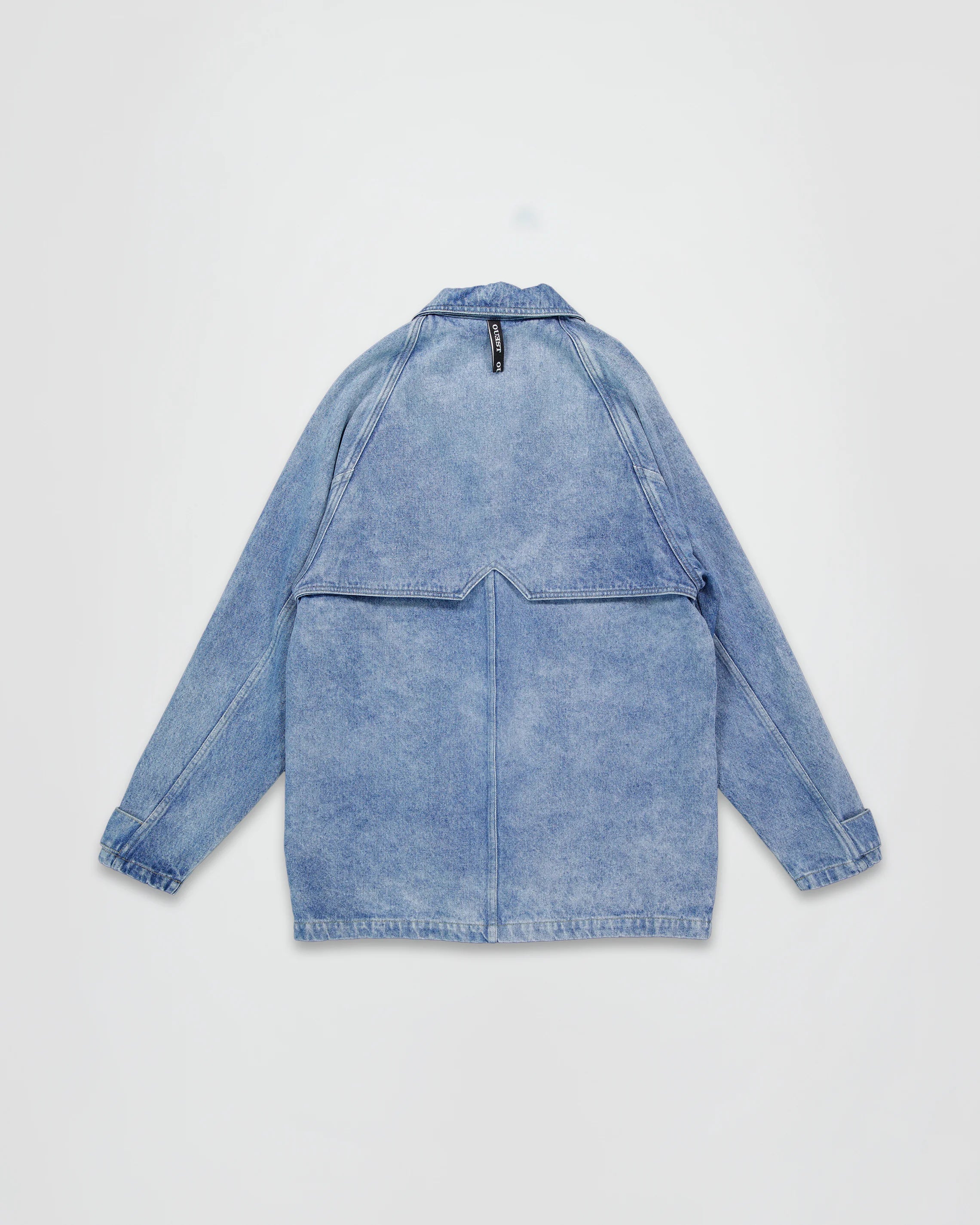 THE CHORE JACKET IN LIGHT FADED INDIGO DENIM