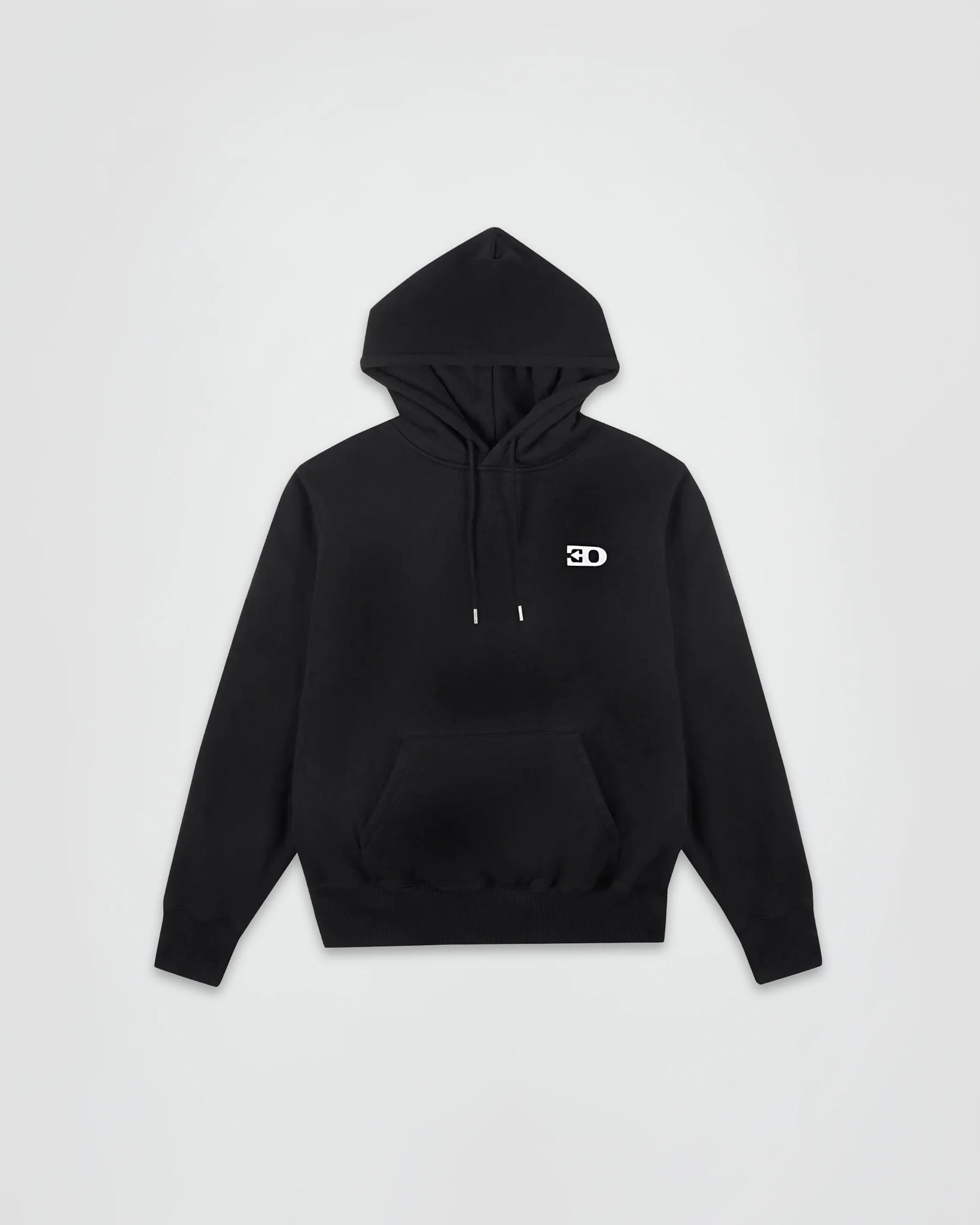 THE LOGO HOODIE IN BLACK