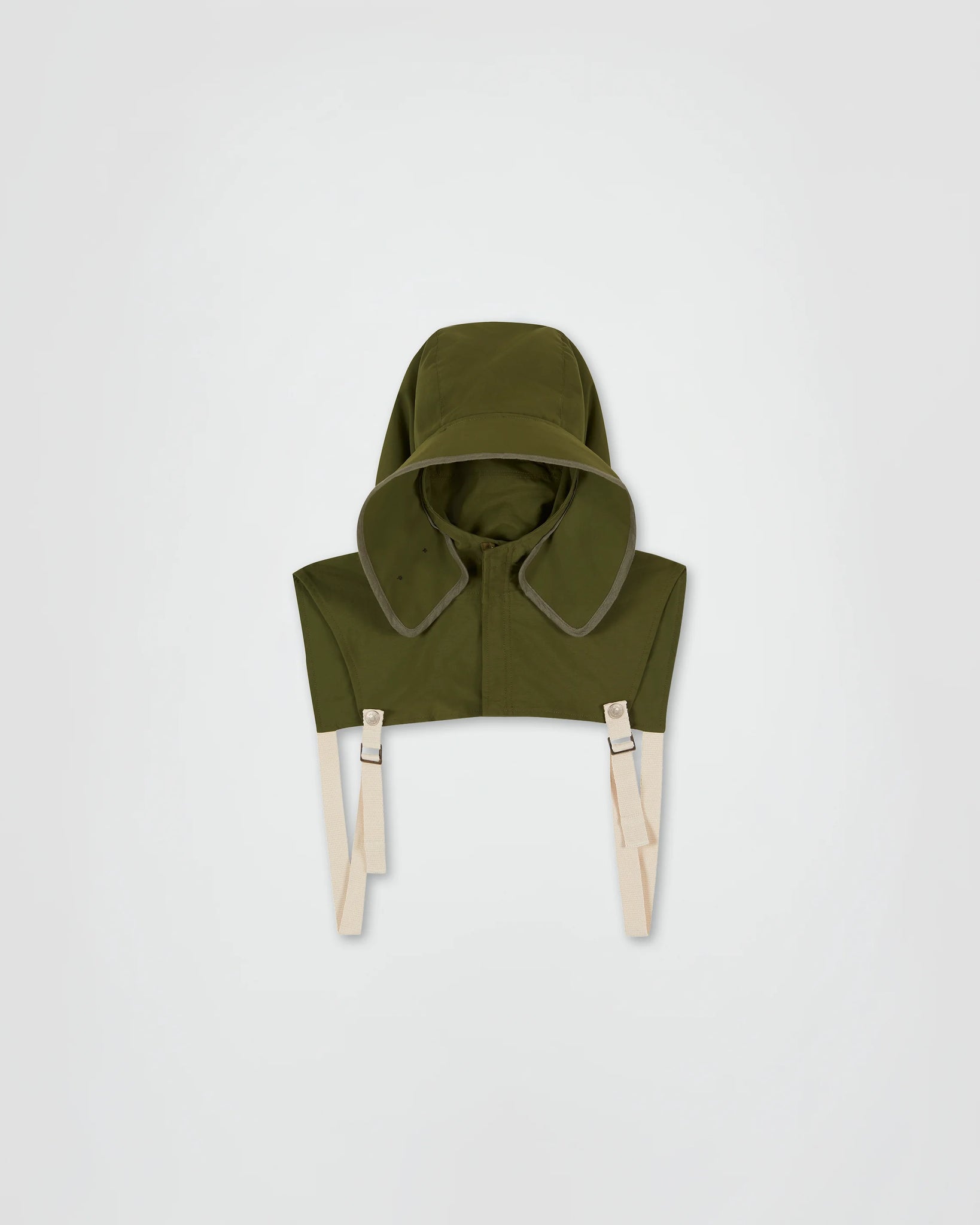 THE MILITARY HOOD IN KHAKI NYLON