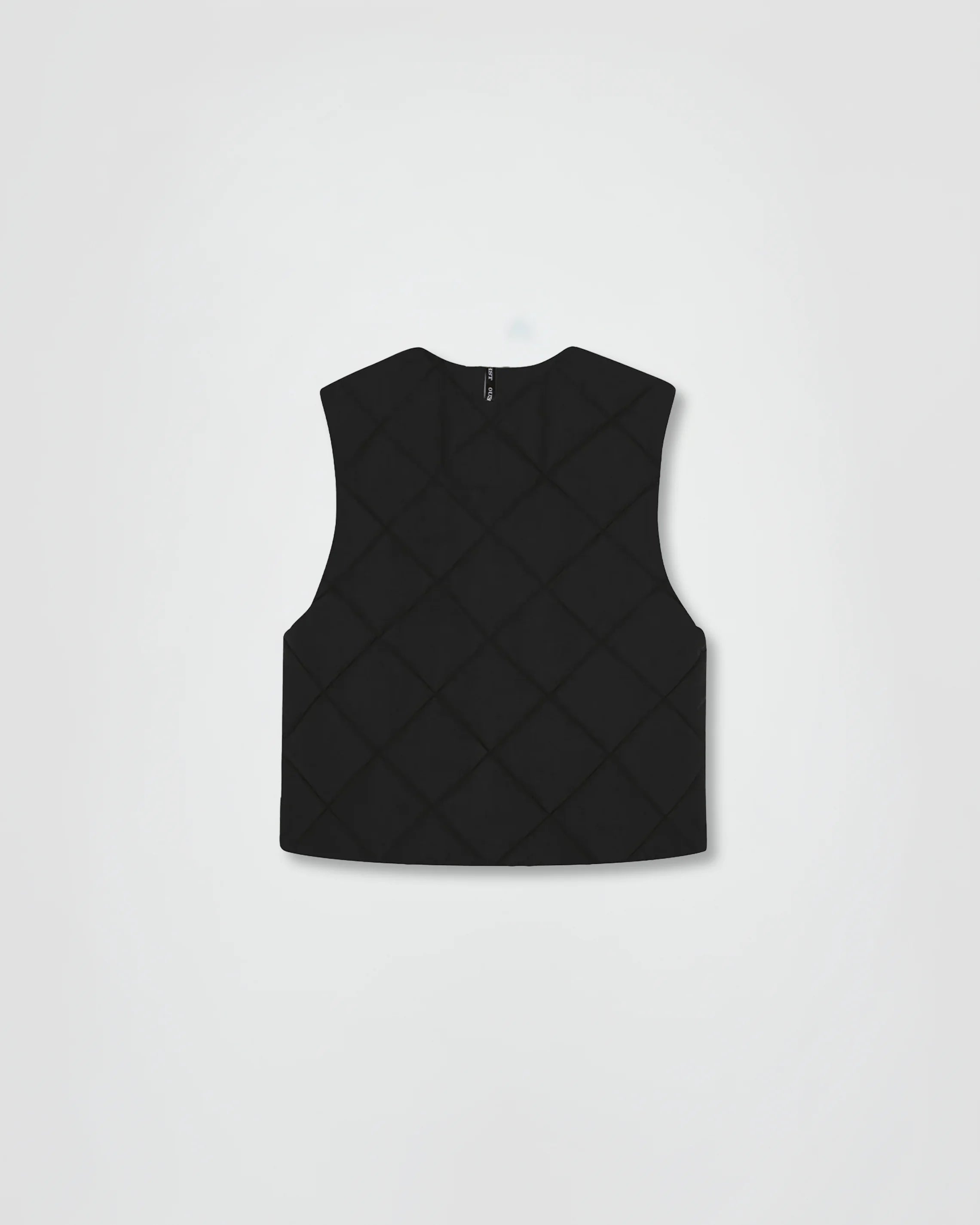 THE PADDED VEST IN BLACK NYLON