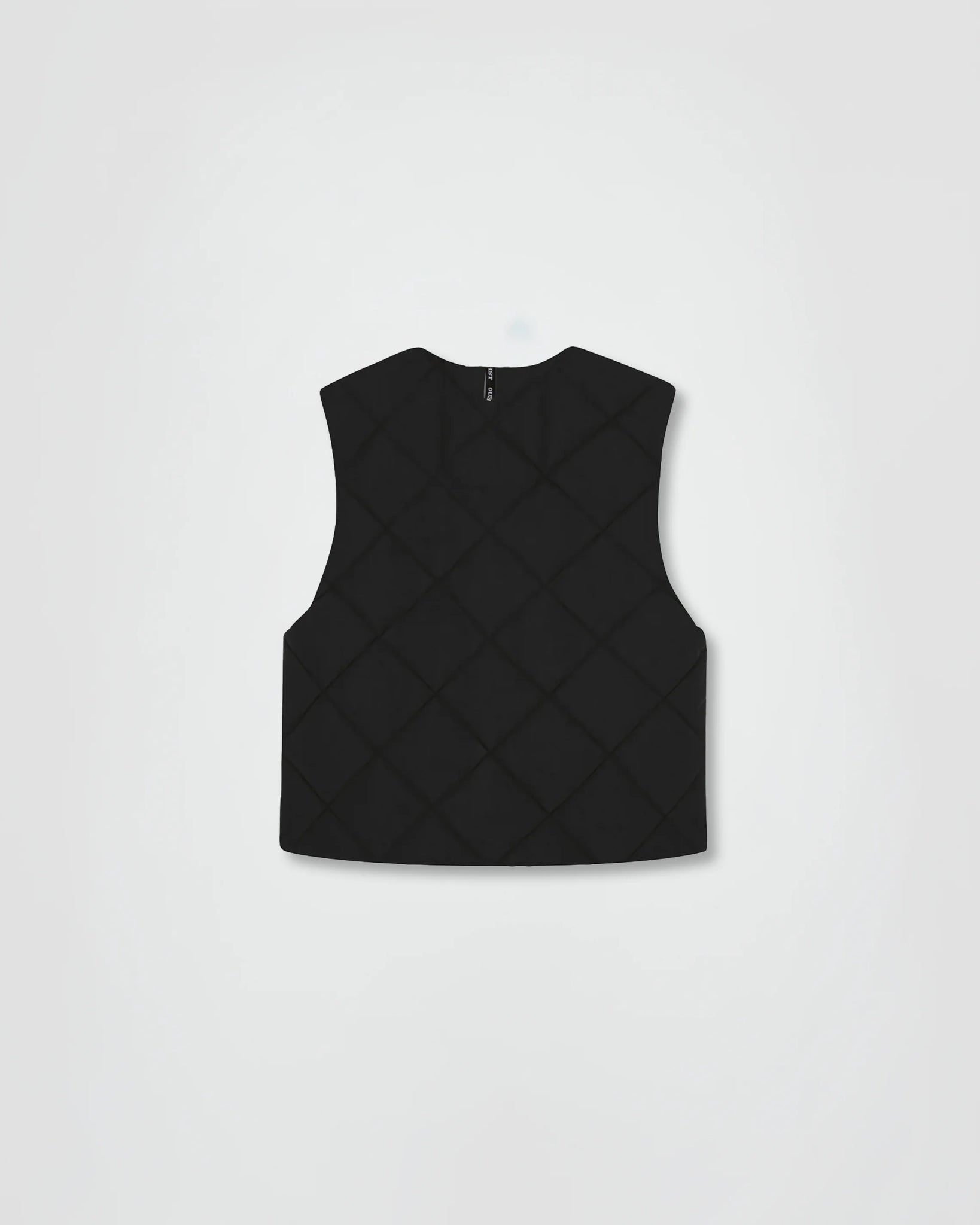 THE PADDED VEST IN BLACK NYLON