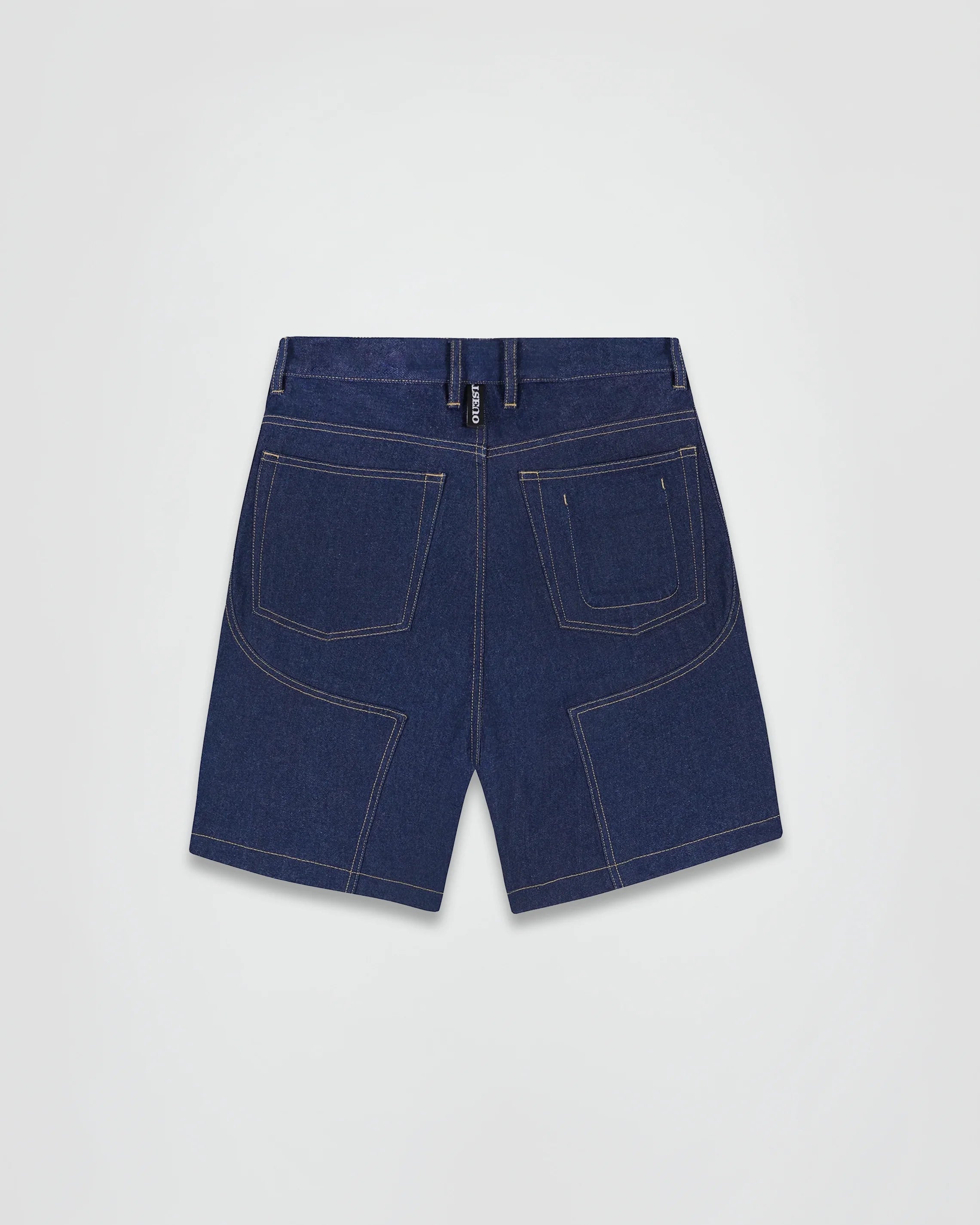 THE SHORT WORK CHAPS IN INDIGO RECYCLED DENIM