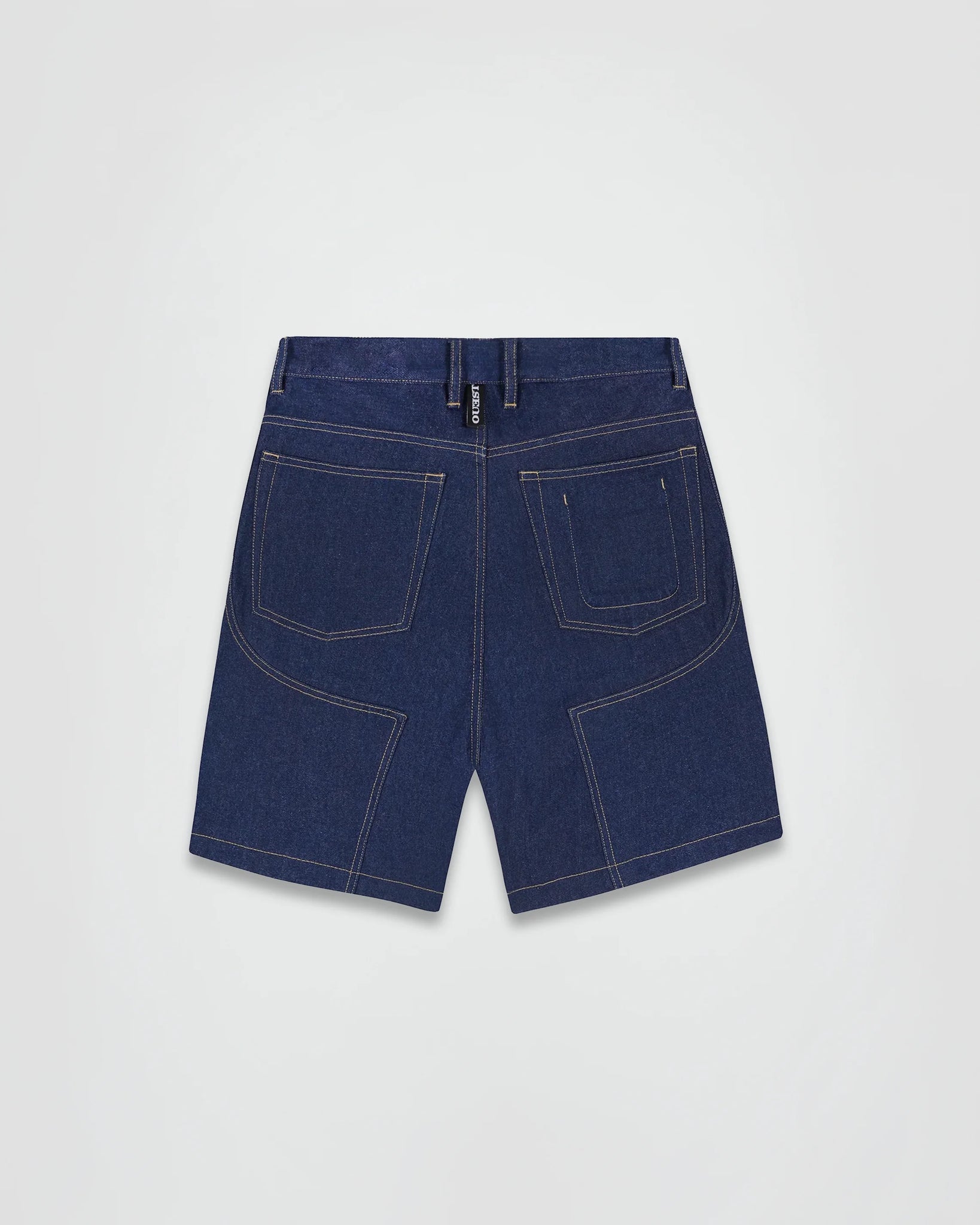 THE SHORT WORK CHAPS IN INDIGO RECYCLED DENIM
