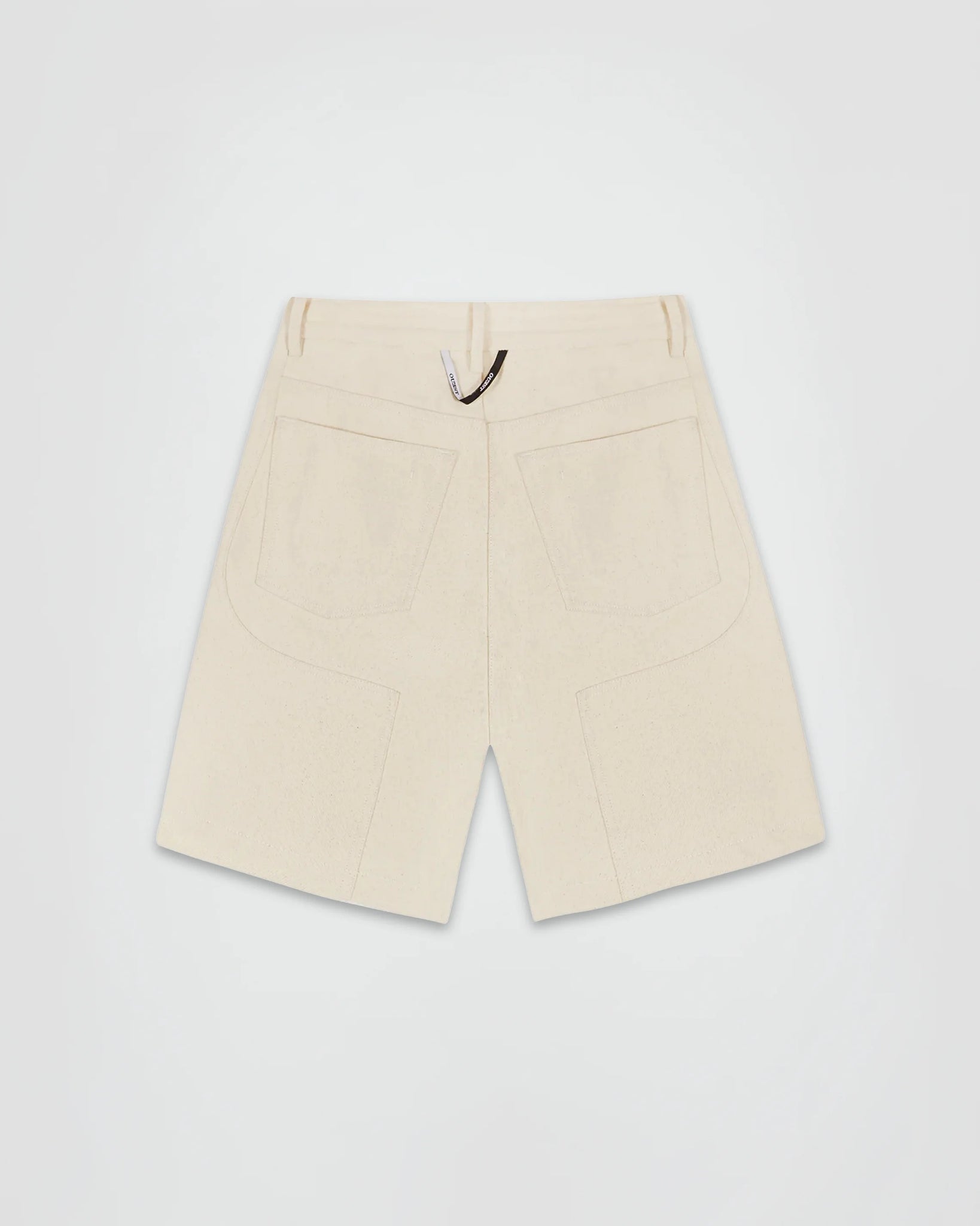 THE SHORT WORK CHAPS IN OFF-WHITE DENIM