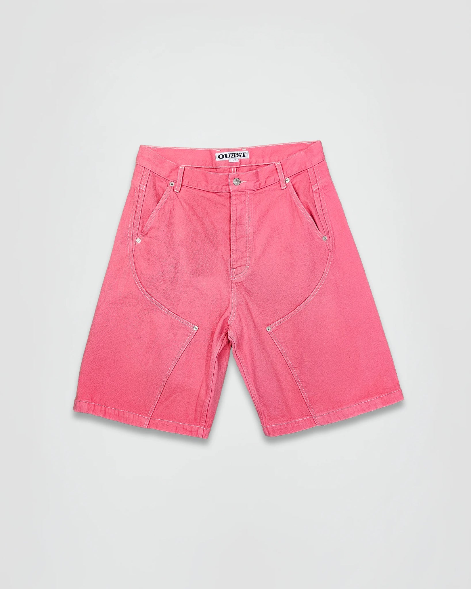THE SHORT WORK CHAPS IN PINK DENIM