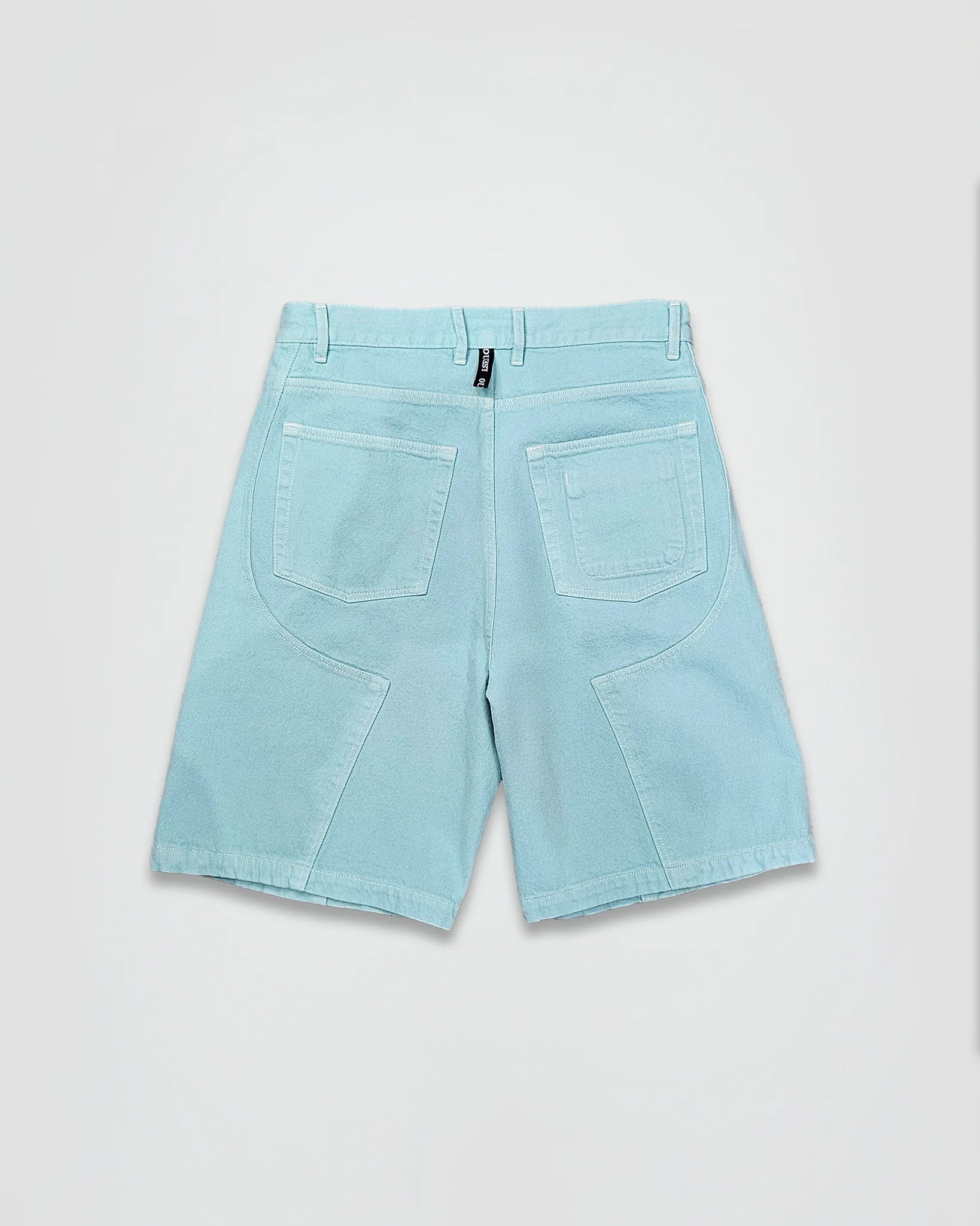 THE SHORT WORK CHAPS IN TURQUOISE DENIM