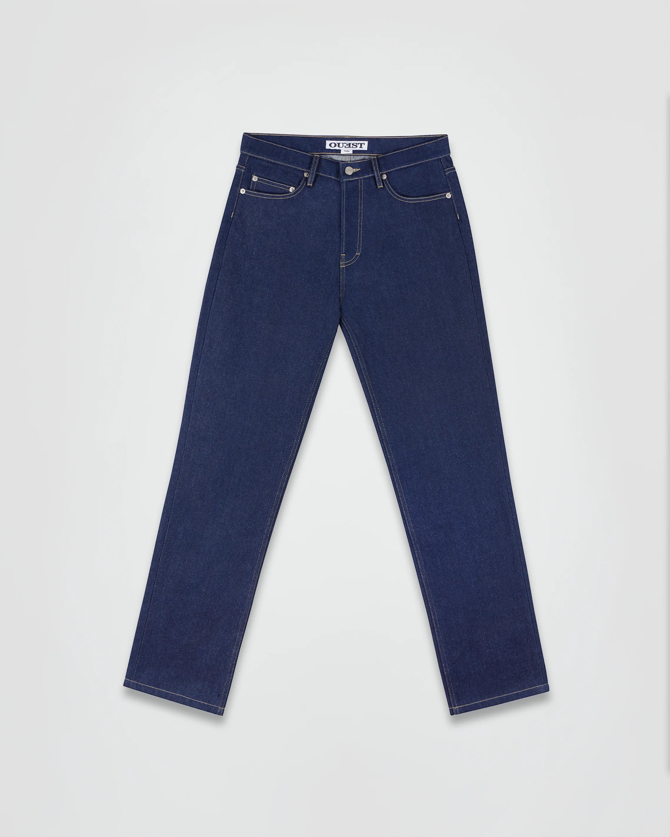 THE STRAIGHT LEG JEANS IN INDIGO RECYCLED DENIM