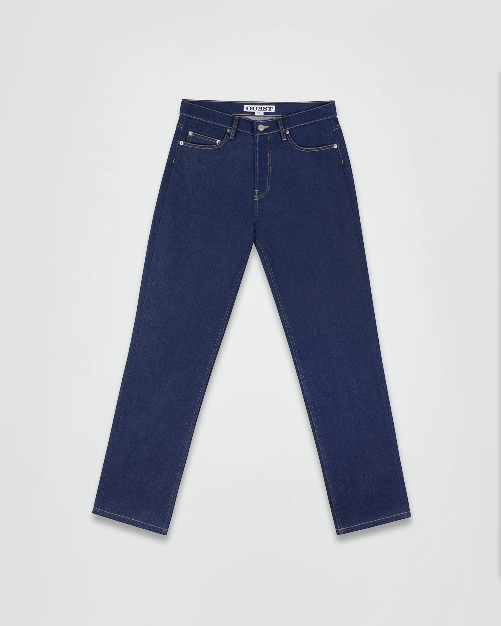 THE STRAIGHT LEG JEANS IN INDIGO RECYCLED DENIM