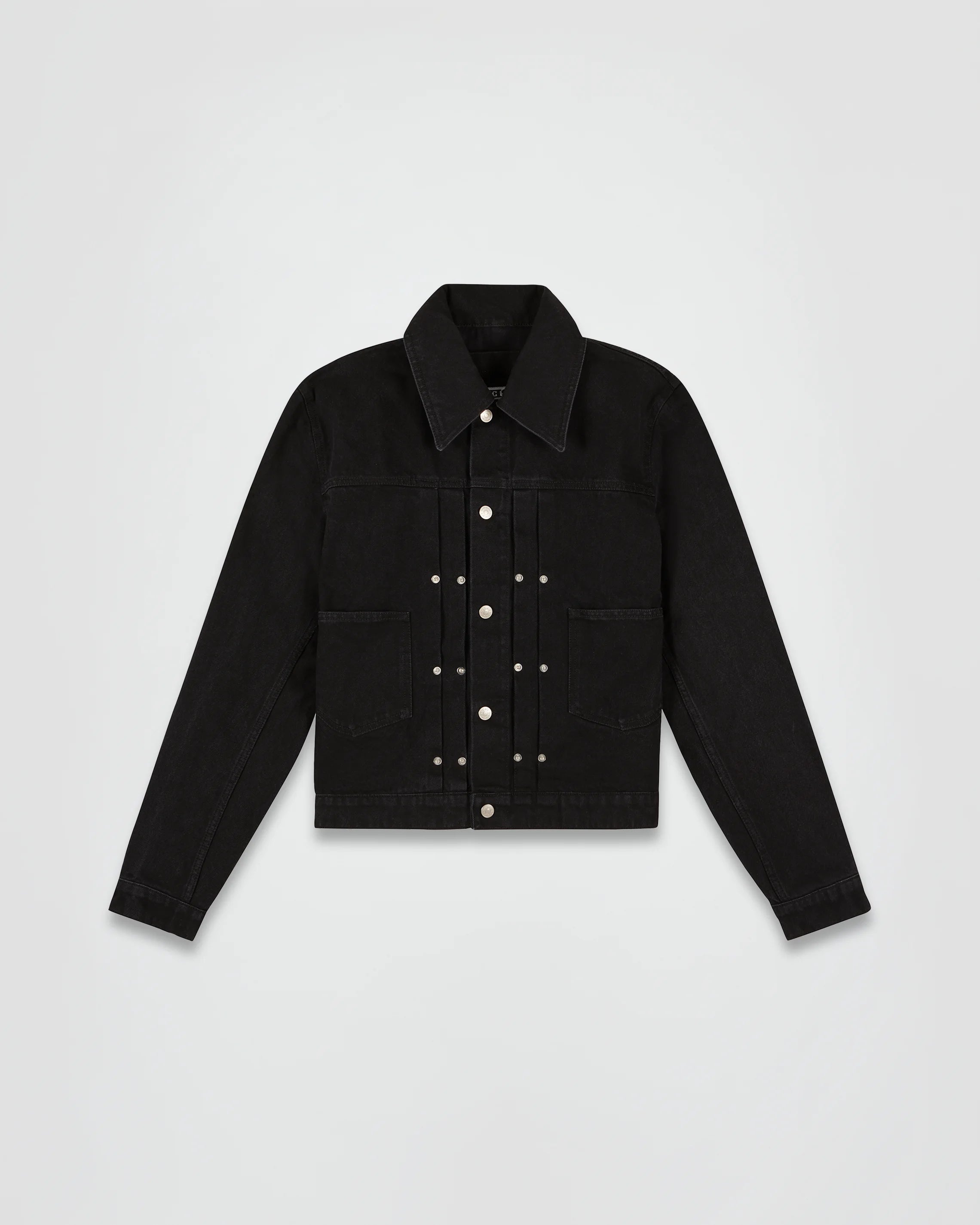 THE TRUCKER JACKET IN BLACK DENIM