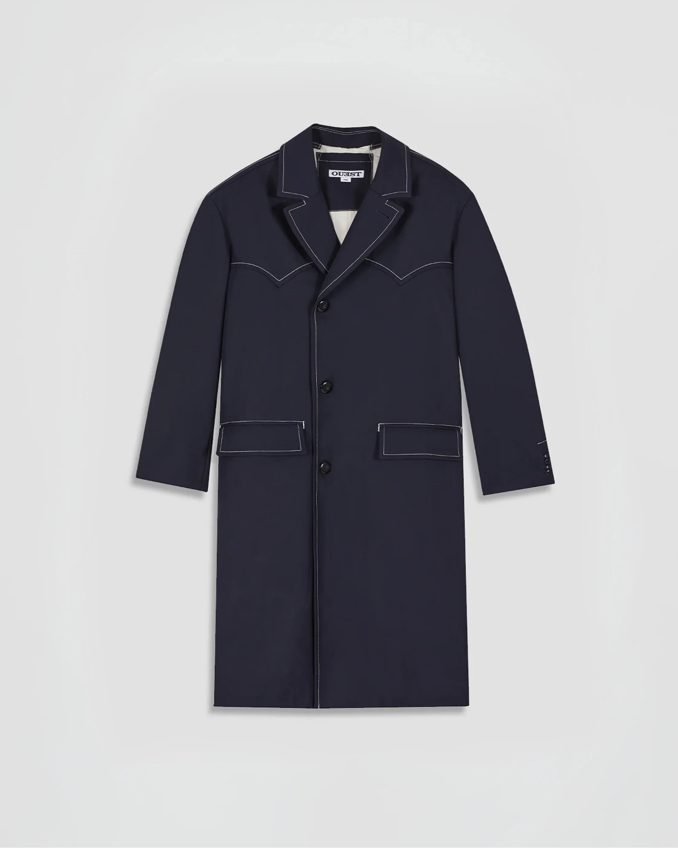 THE WESTERN TAILORED COAT IN NAVY