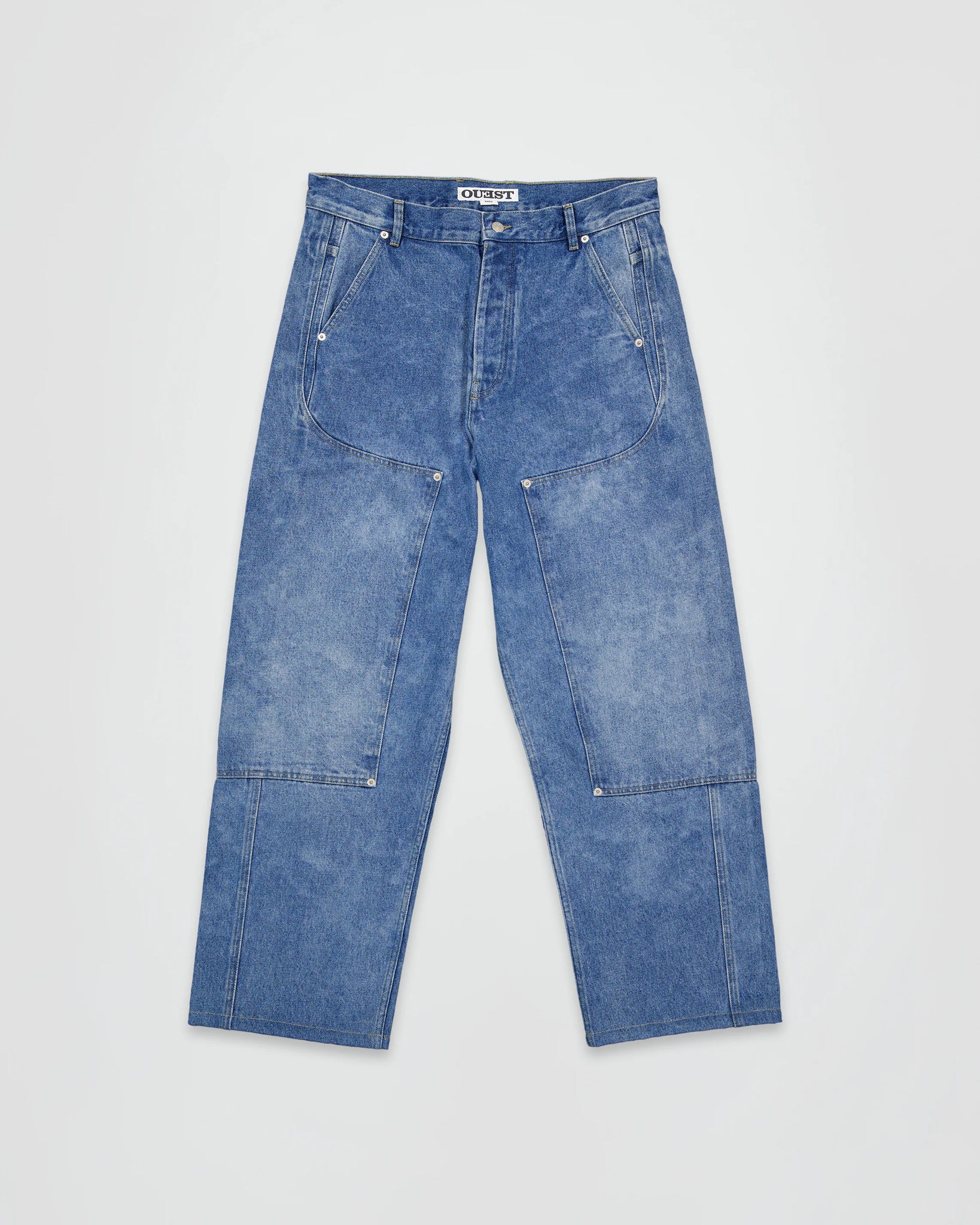 THE WORK CHAPS IN LIGHT FADED INDIGO DENIM