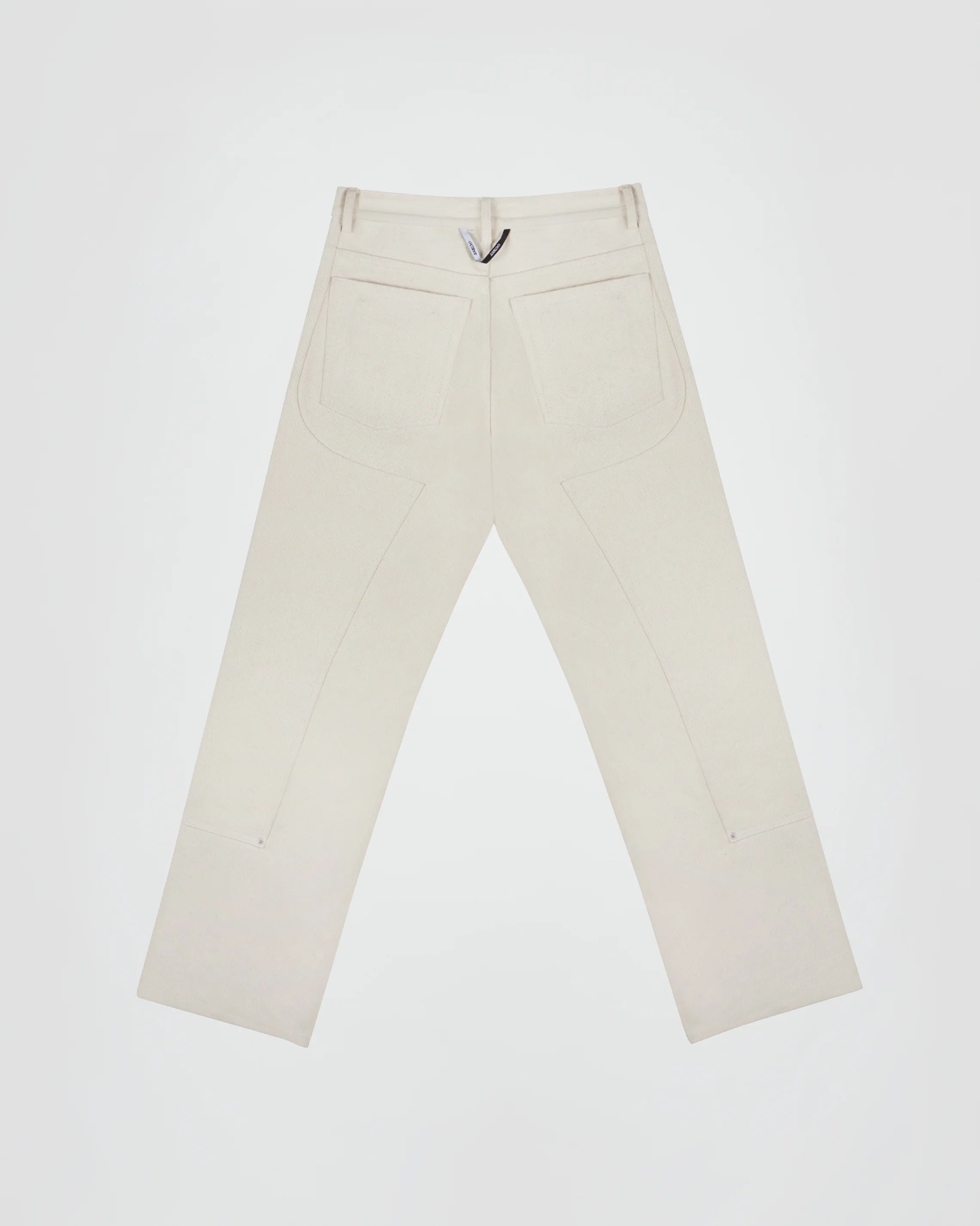 THE WORK CHAPS IN OFF-WHITE DENIM