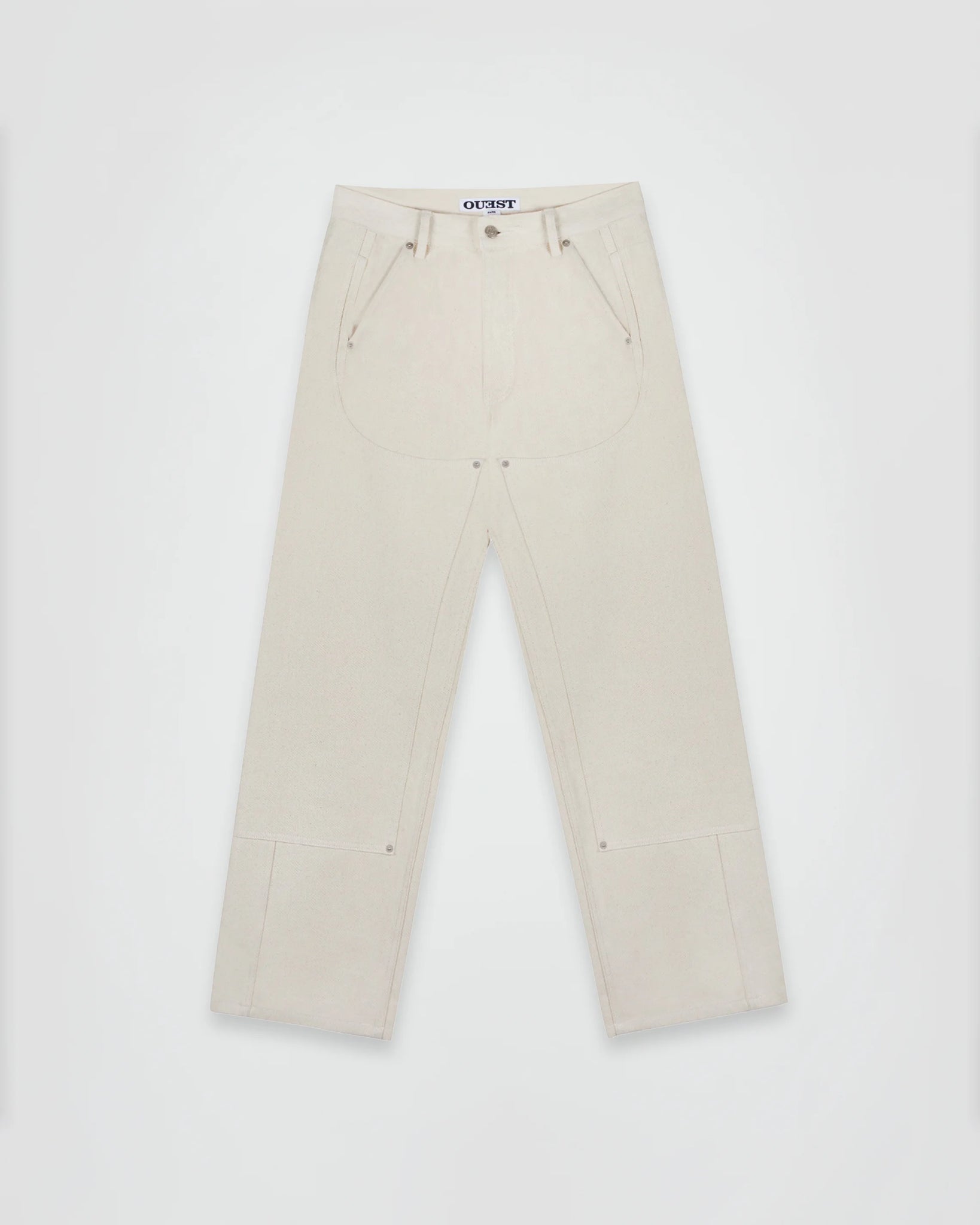 THE WORK CHAPS IN OFF-WHITE DENIM