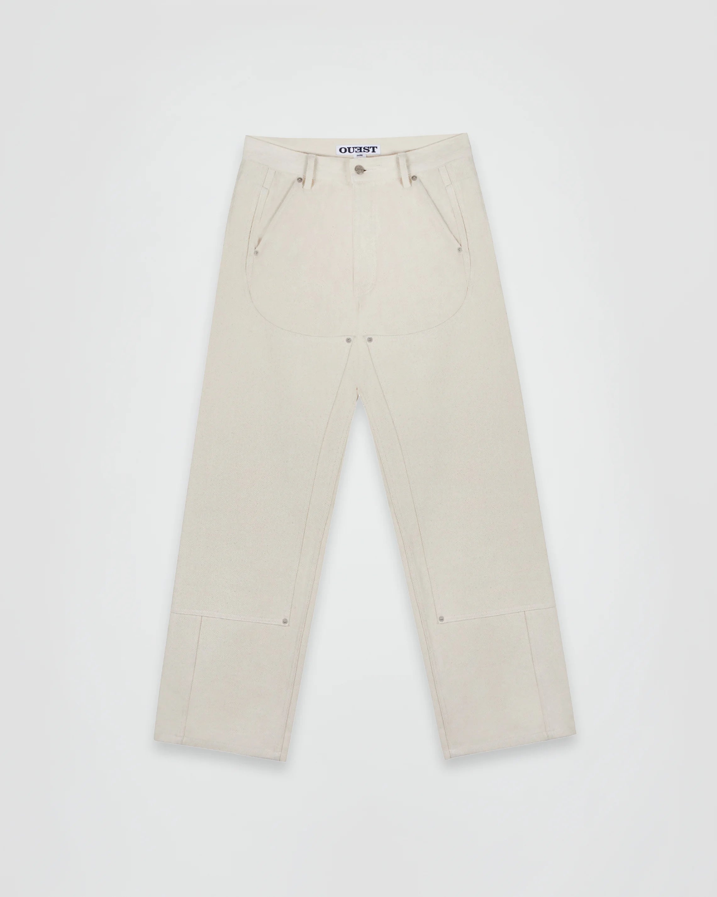 THE WORK CHAPS IN OFF-WHITE DENIM