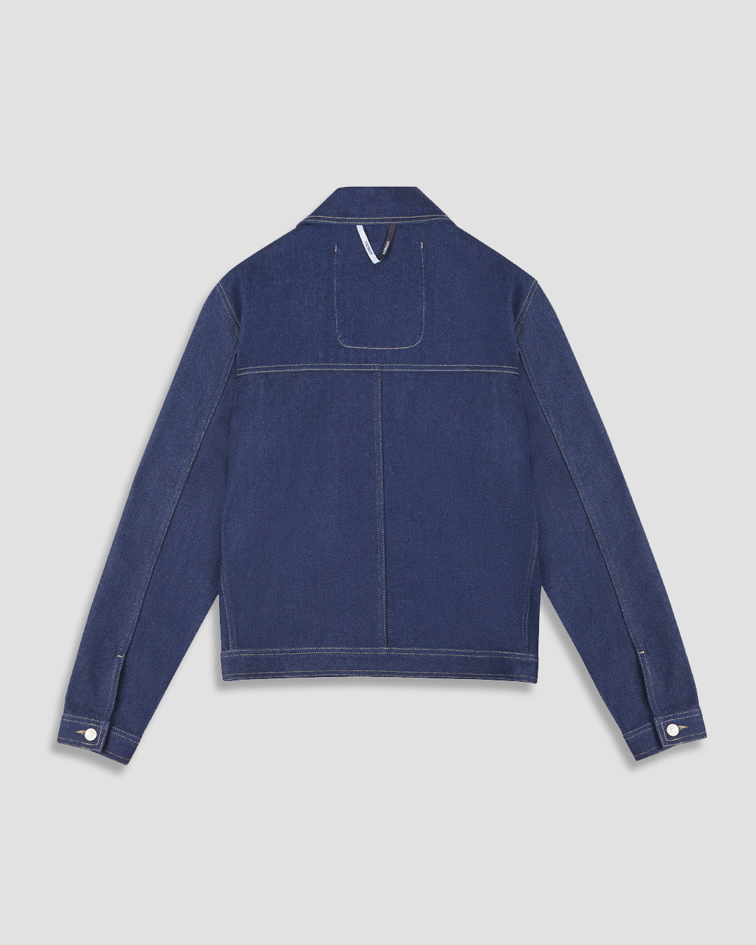 THE DENIM TRUCKER JACKET IN RECYCLED INDIGO DENIM