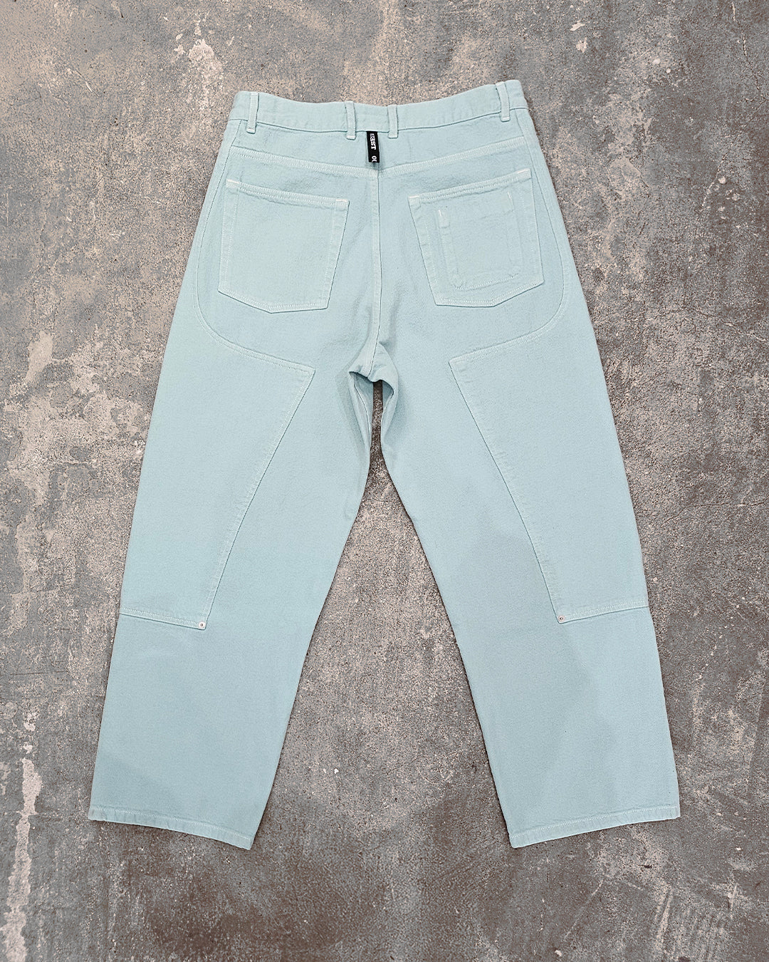 THE WORK CHAPS IN TURQUOISE DENIM
