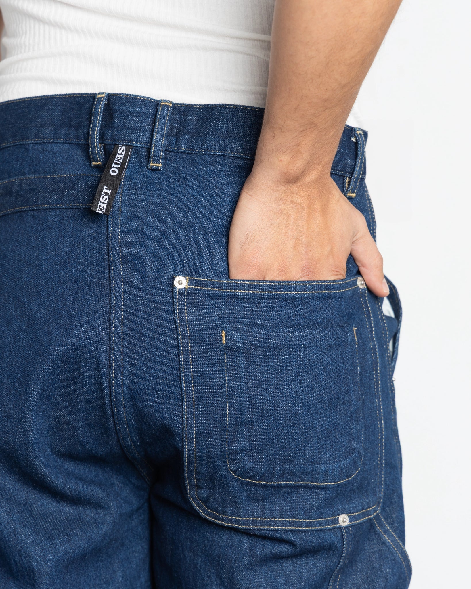 THE APRON PANTS IN INDIGO