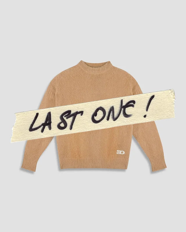 THE MOHAIR CREWNECK IN BEIGE