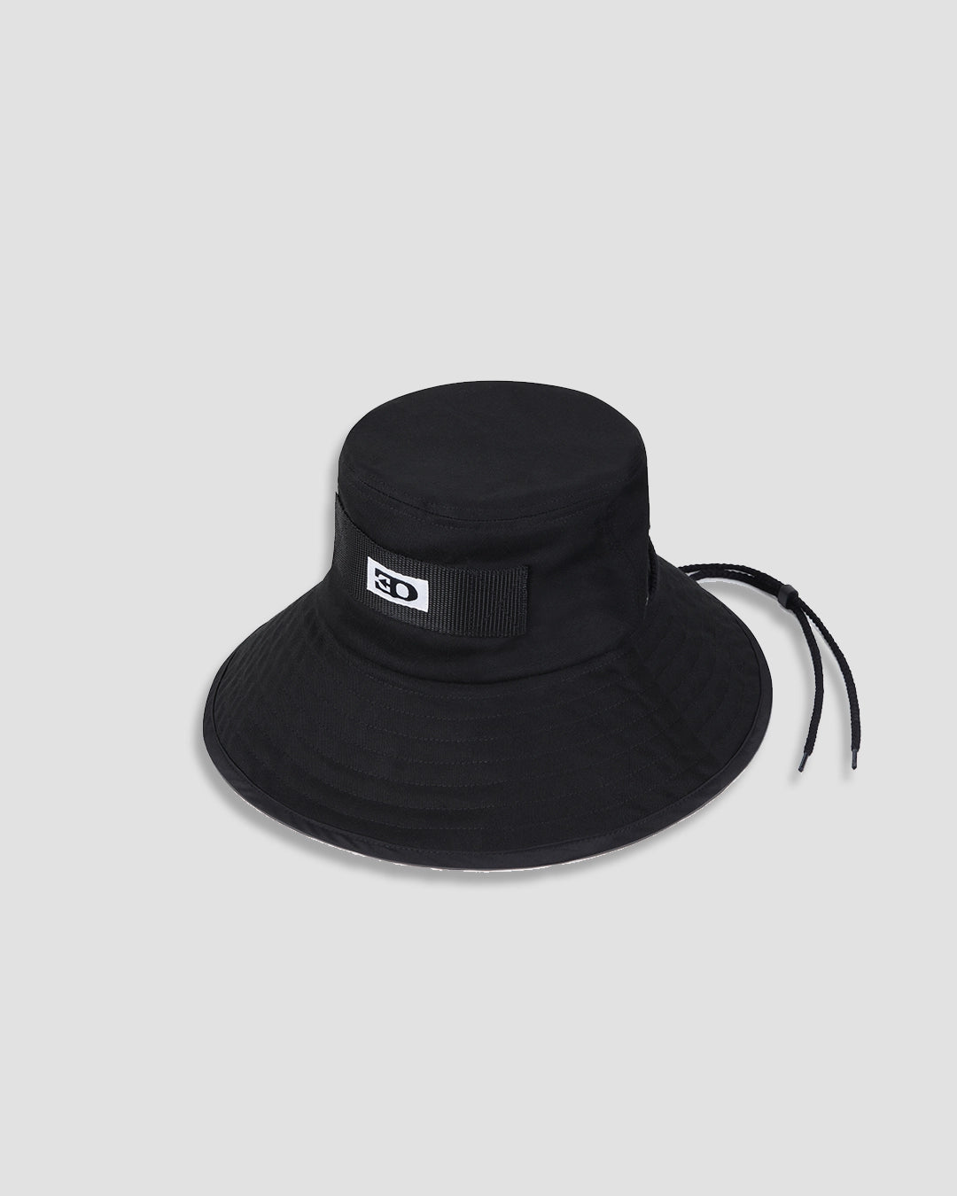THE WESTERN  BUCKET HAT IN BLACK COTTON