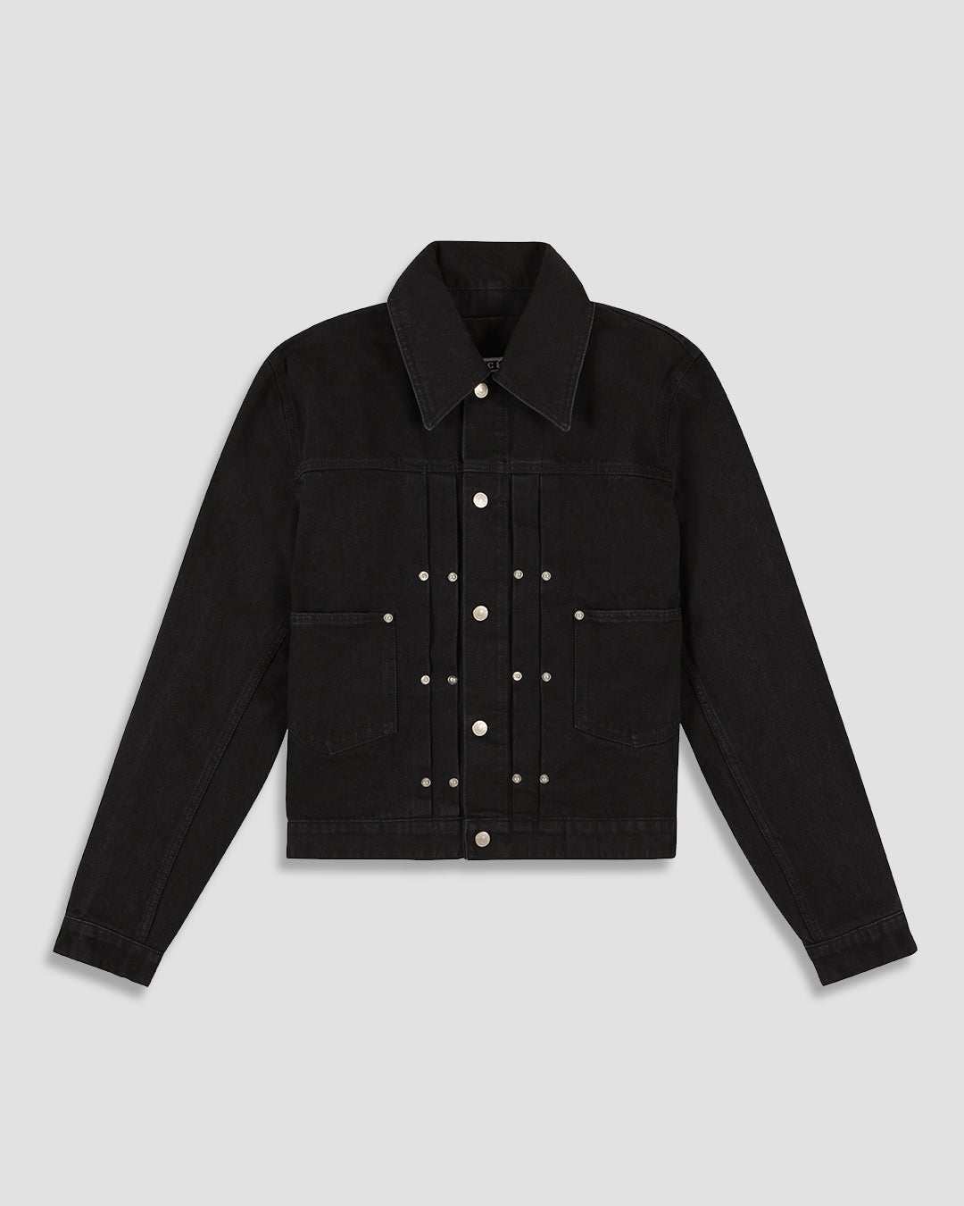 THE TRUCKER JACKET IN BLACK DENIM
