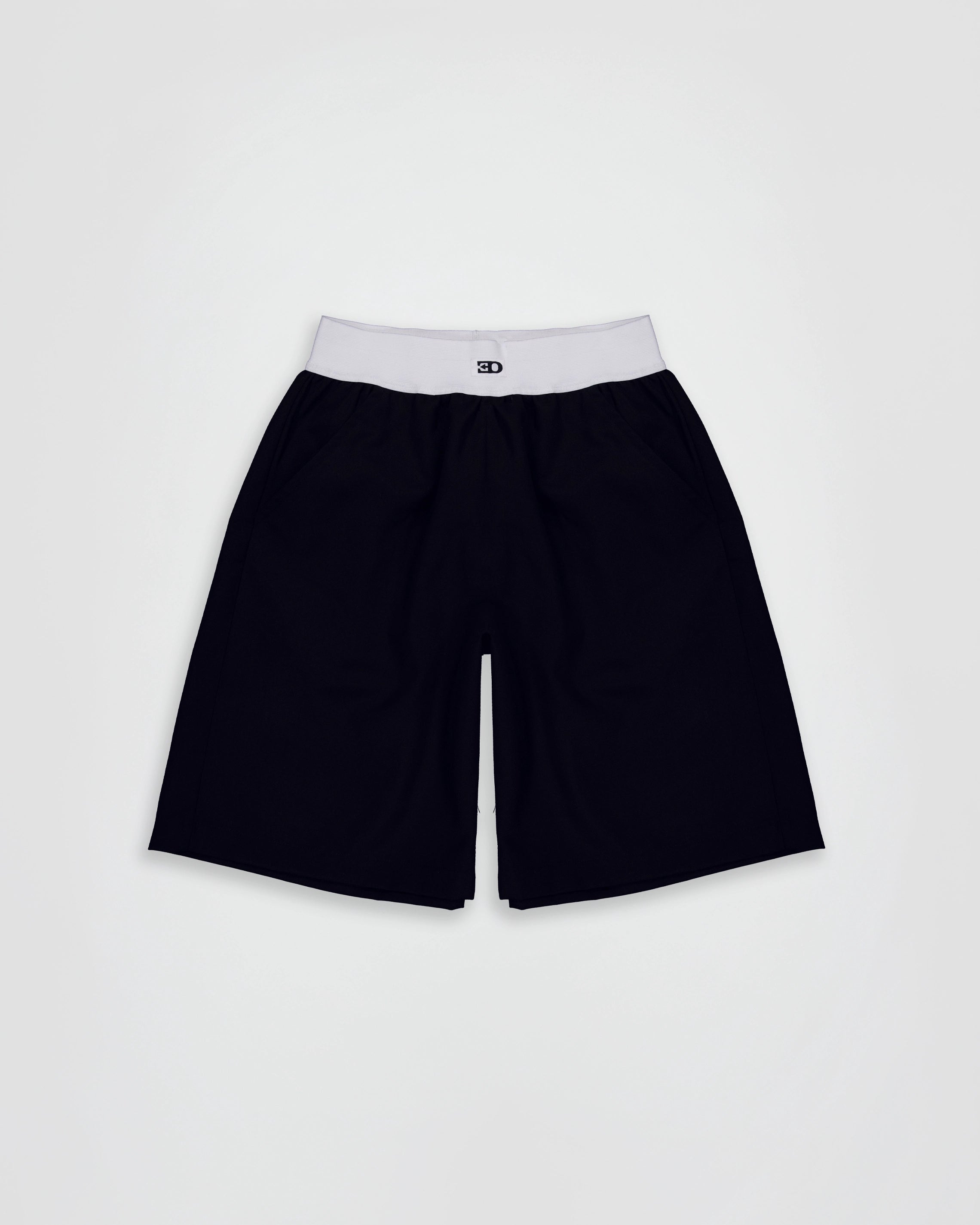 THE BRIEF SHORTS IN BLACK WOOL