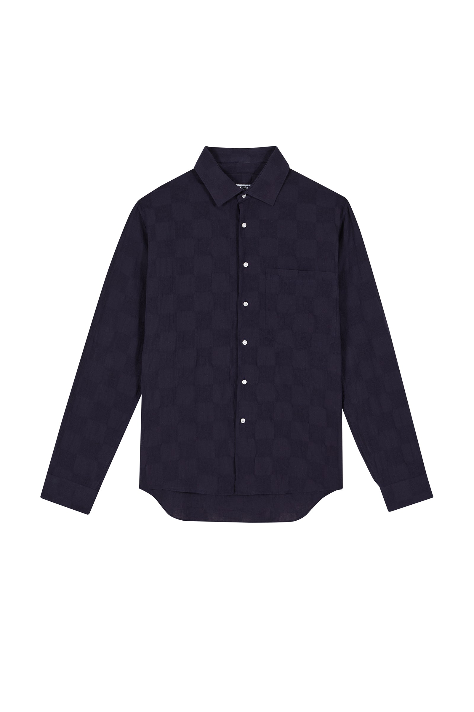 THE CLASSIC SHIRT IN NAVY TONAL CHECK