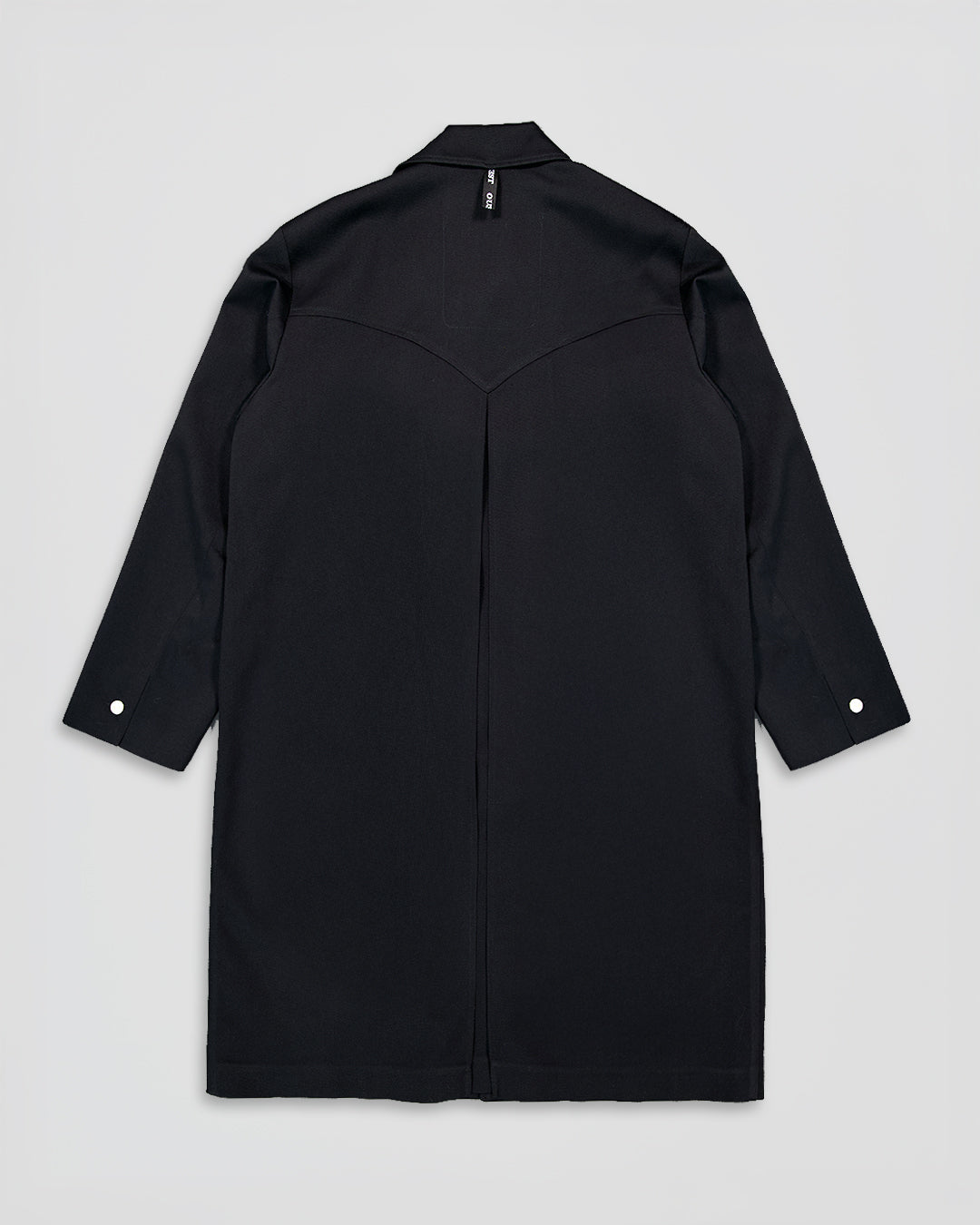 THE WESTERN COAT IN BLACK WOOL TWILL