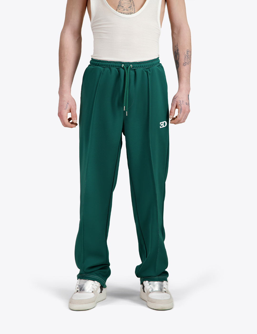 THE 70S TRACK PANTS IN GREEN