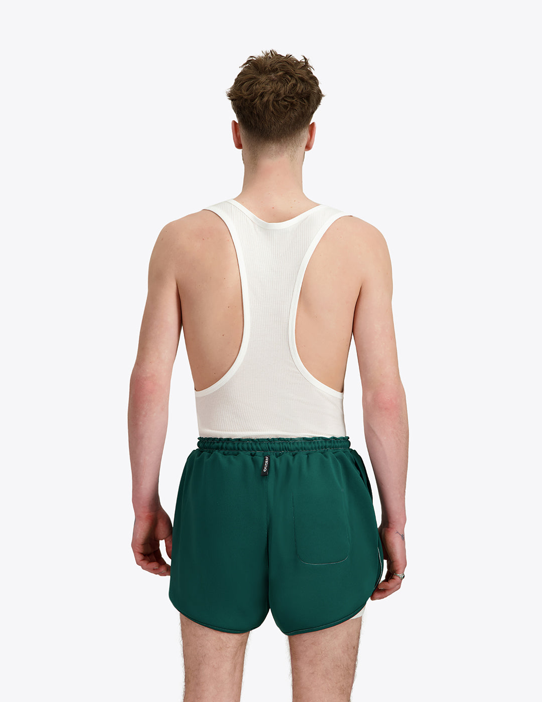 THE 70S TRACK SHORTS IN GREEN