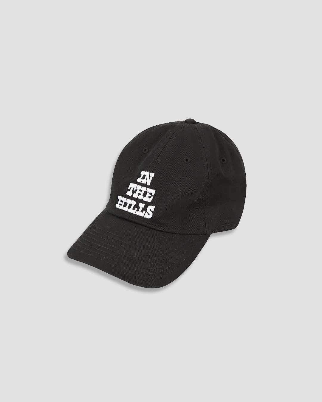 THE HILLS HAT IN BLACK COTTON TWILL