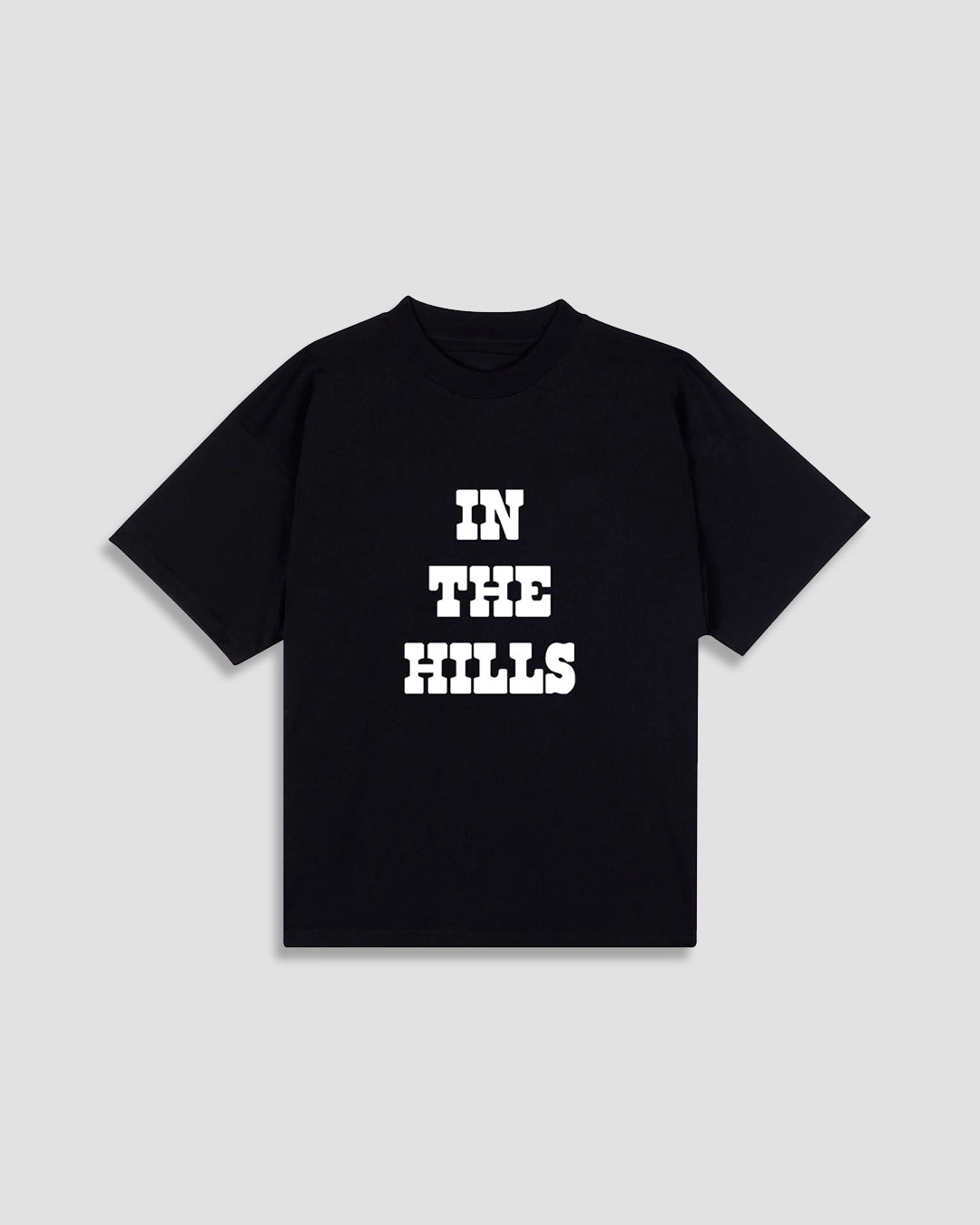 THE HILLS TEE IN BLACK JERSEY