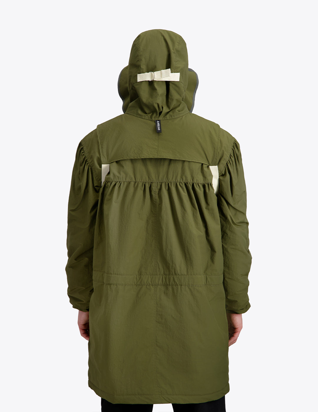 THE MILITARY HOOD IN KHAKI NYLON