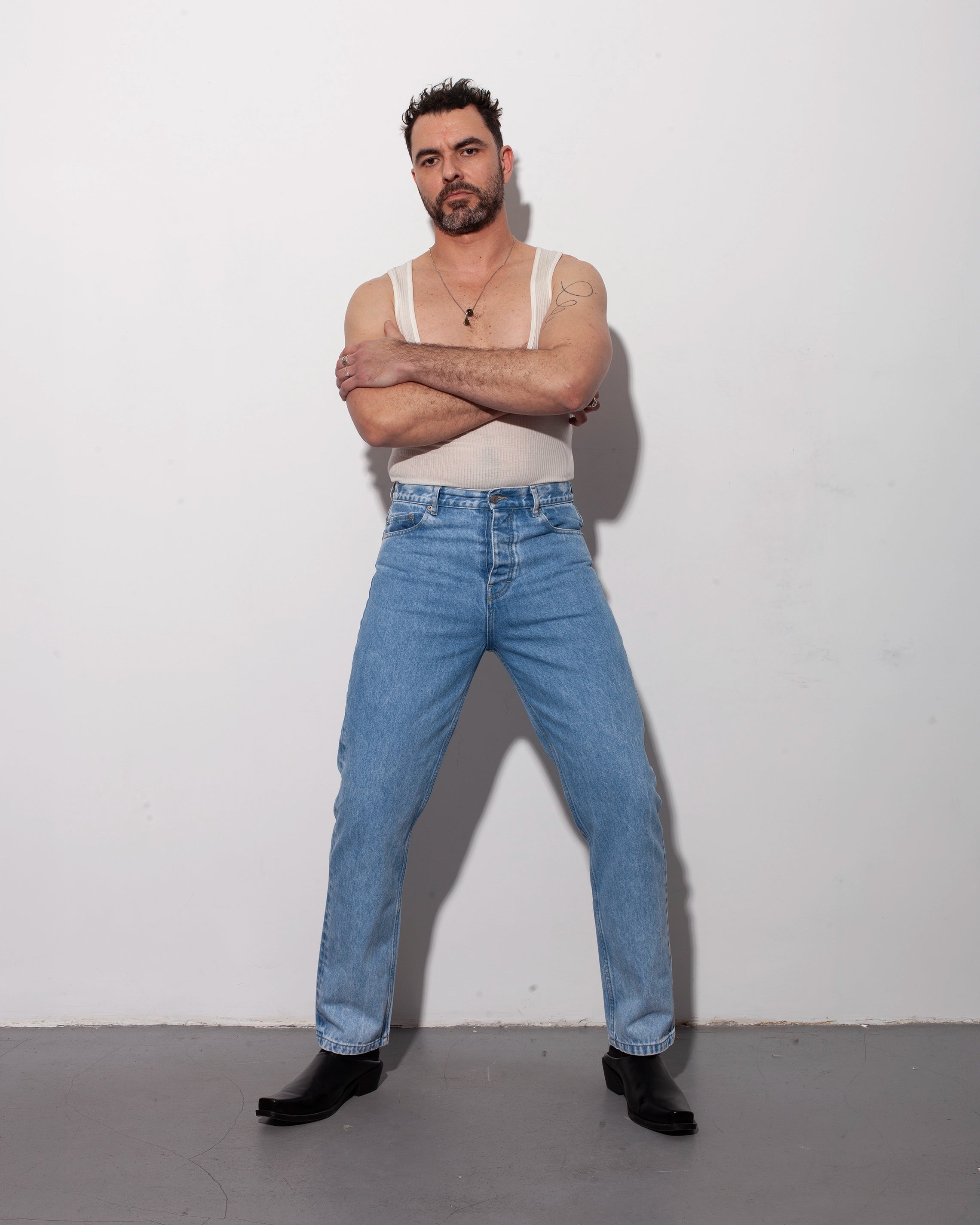 THE STRAIGHT JEANS IN 1982 BLUE