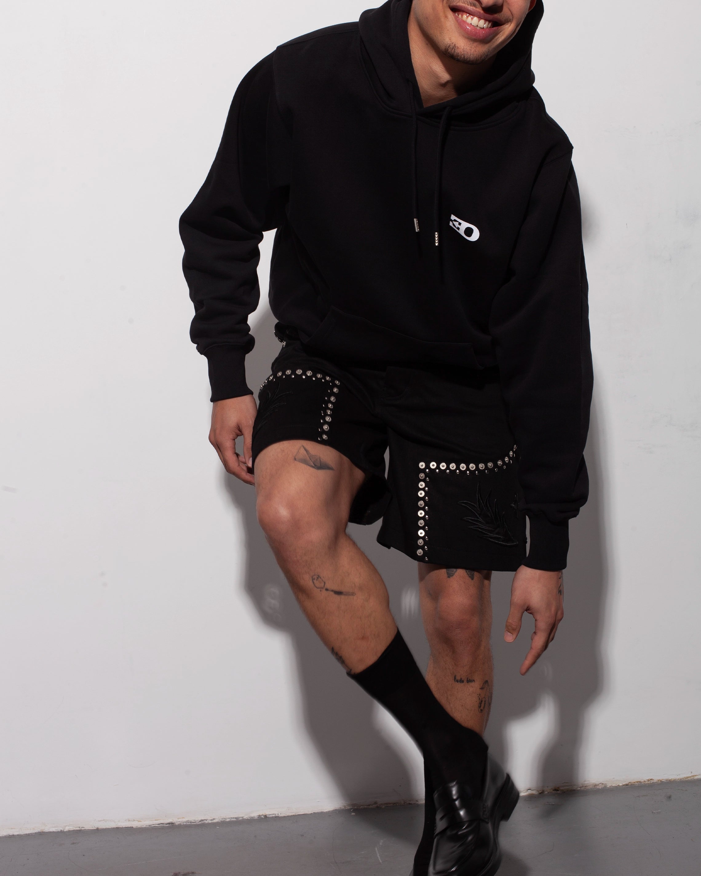 THE CUSTOM STUDDED SHORT CHAPS