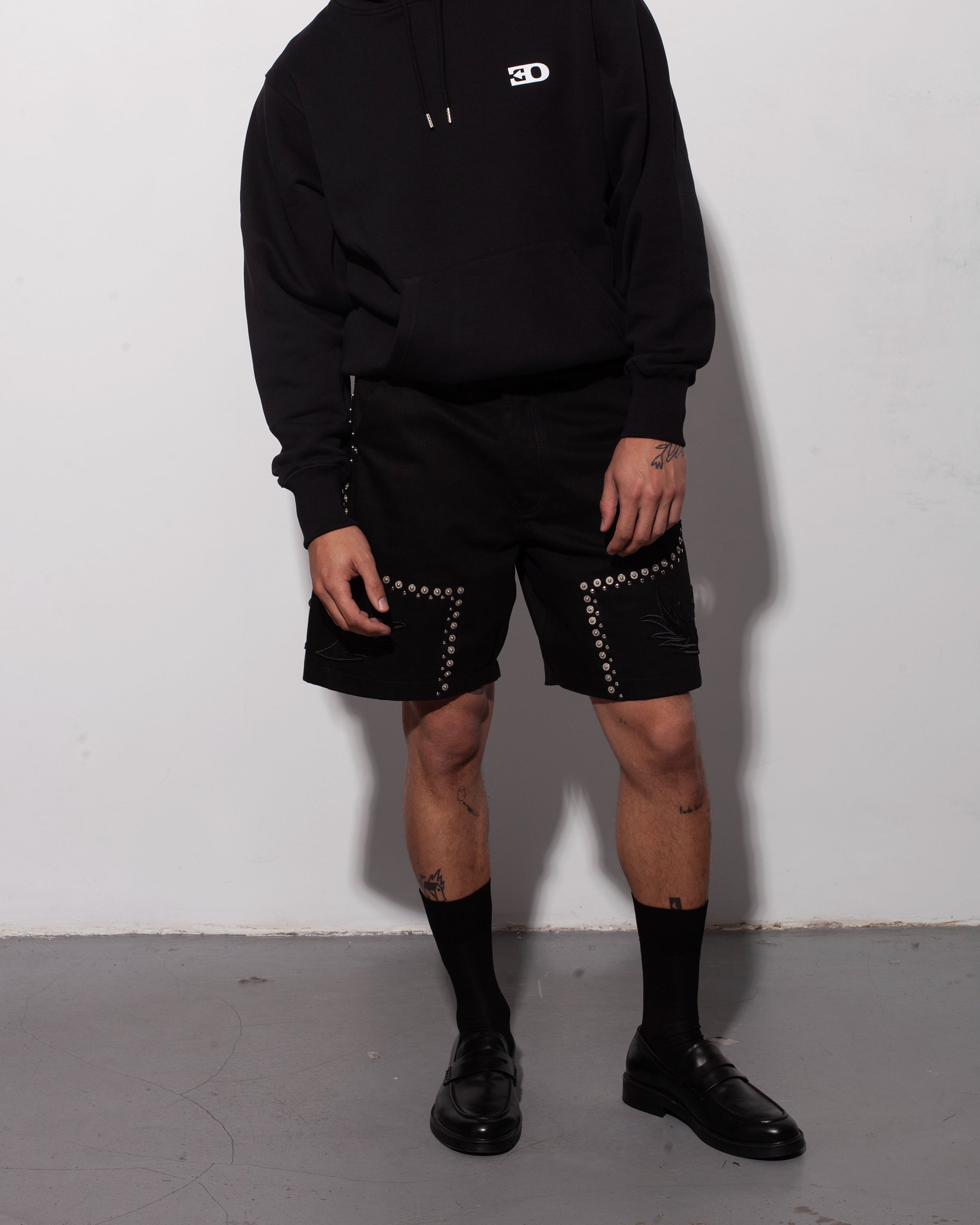 THE CUSTOM STUDDED SHORT CHAPS